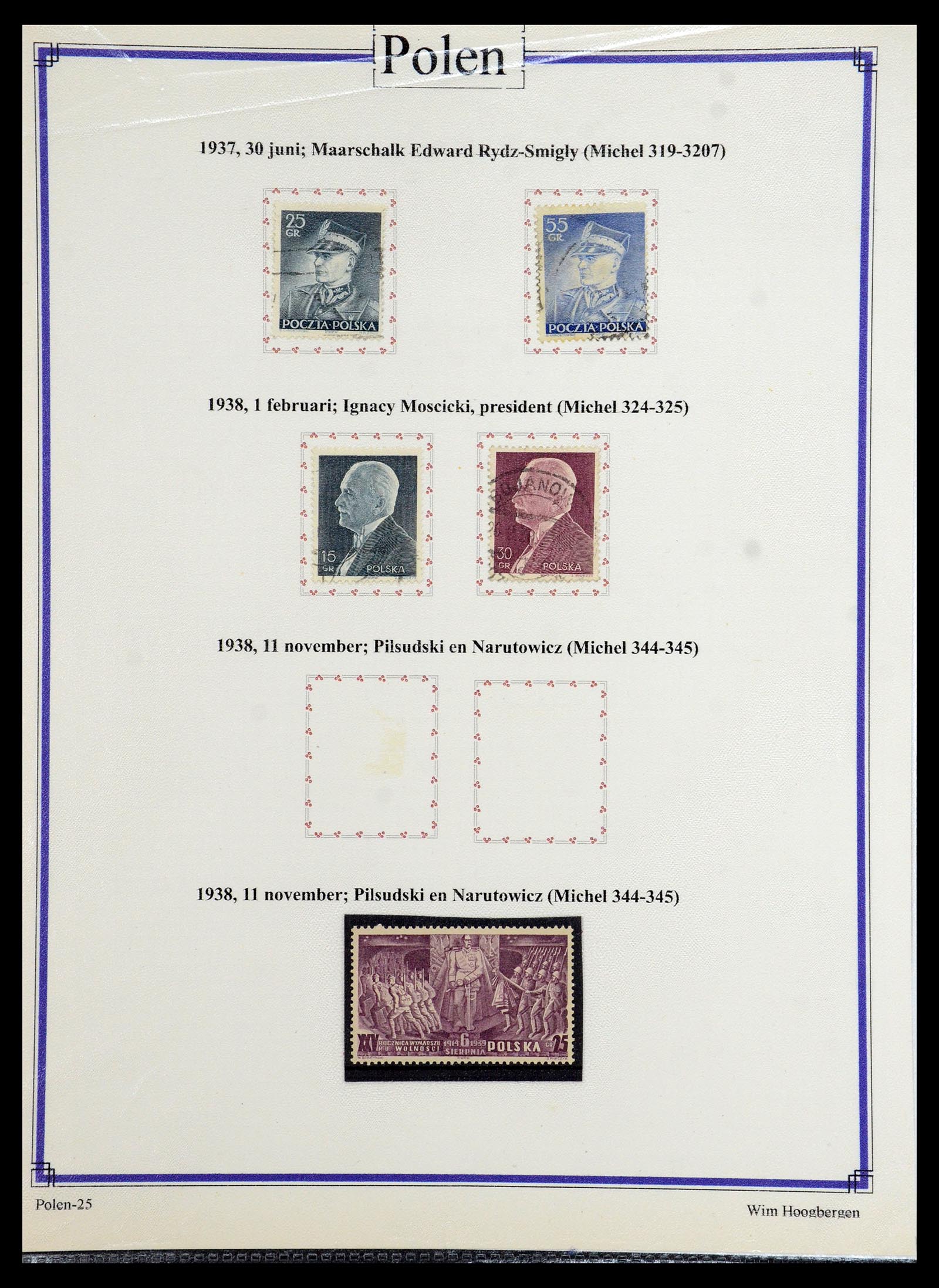 36363 037 - Postzegelverzameling 36363 Polen 1918-1964.