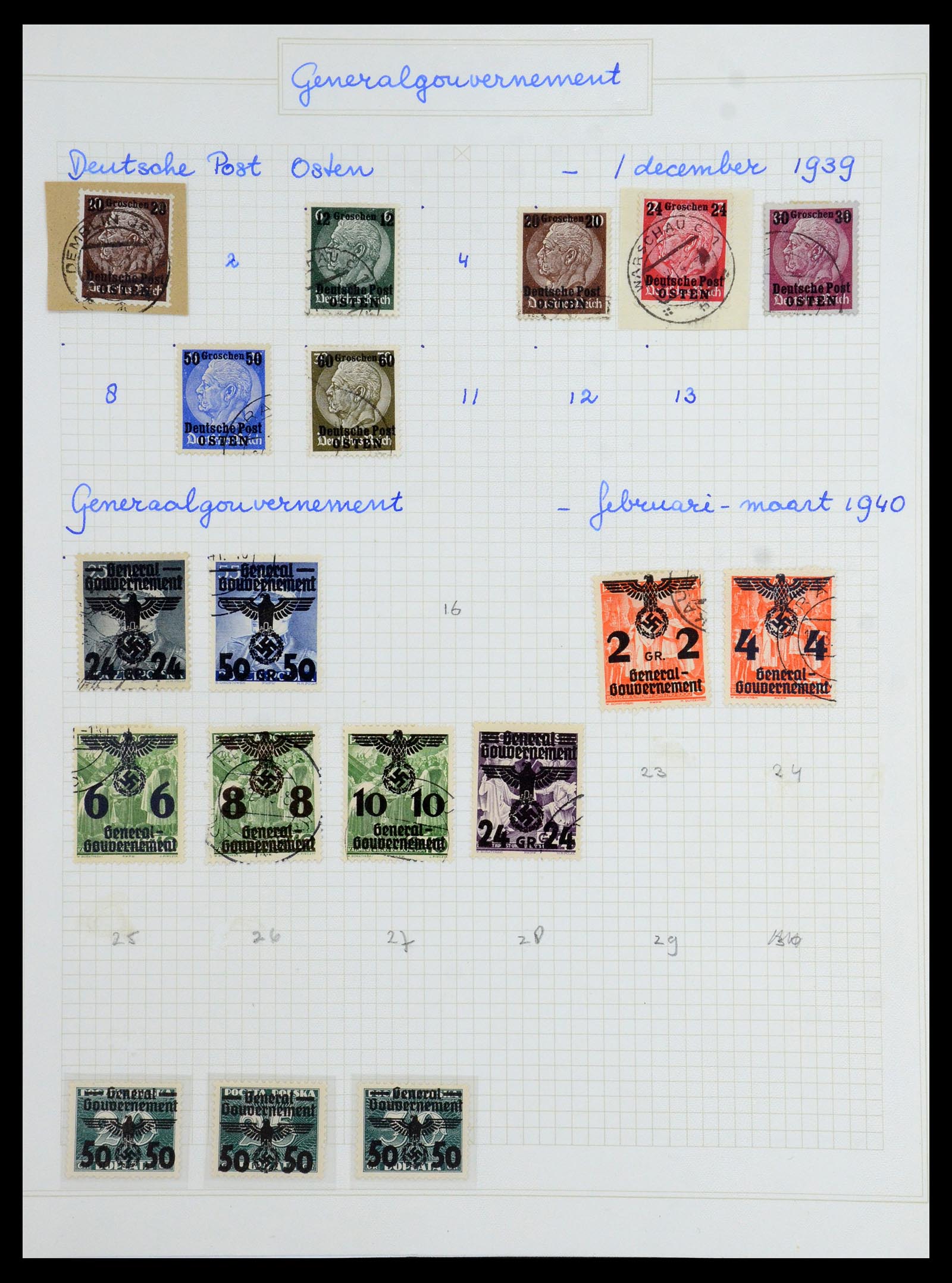 36363 043 - Postzegelverzameling 36363 Polen 1918-1964.