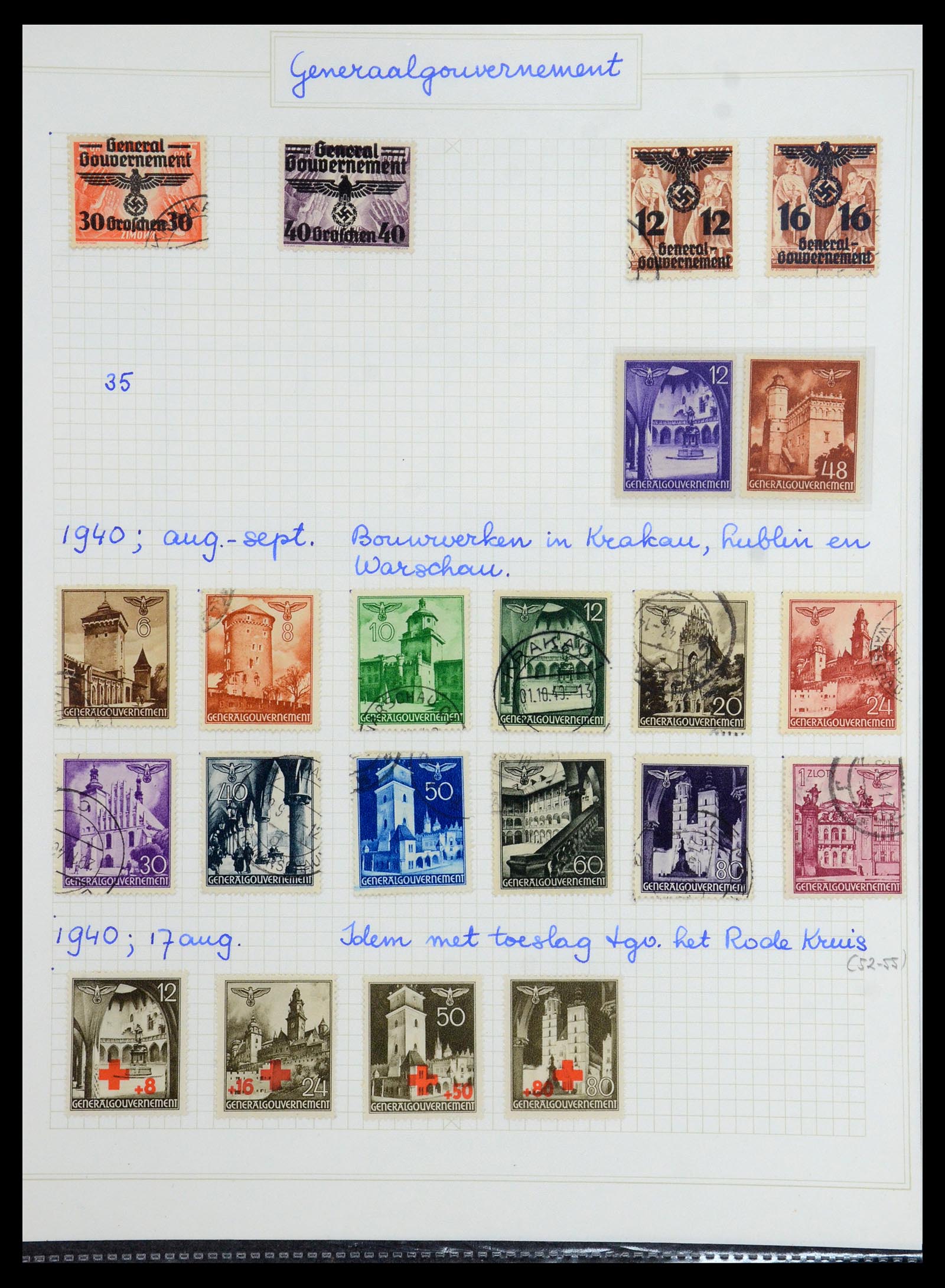 36363 044 - Postzegelverzameling 36363 Polen 1918-1964.