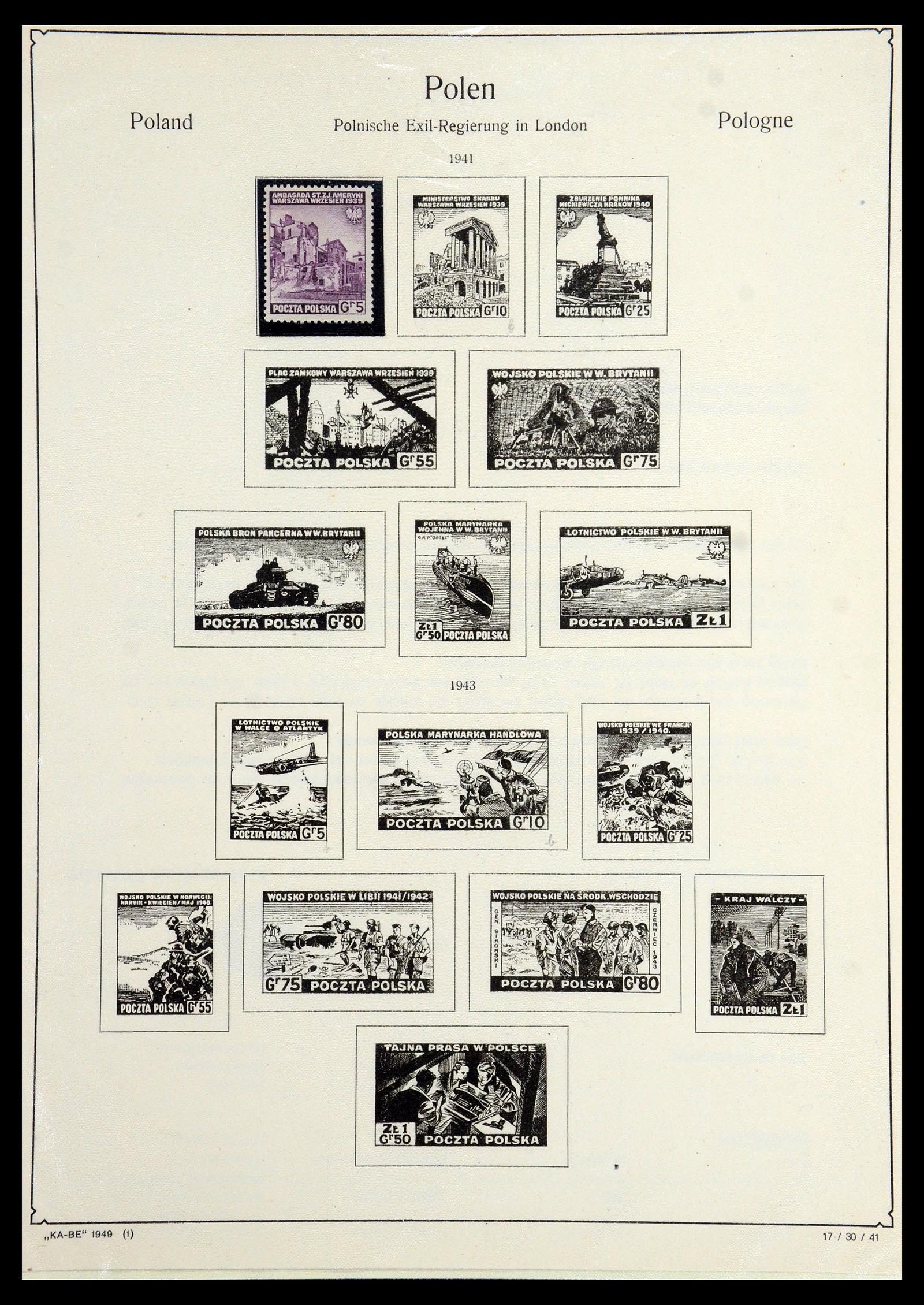 36363 050 - Postzegelverzameling 36363 Polen 1918-1964.