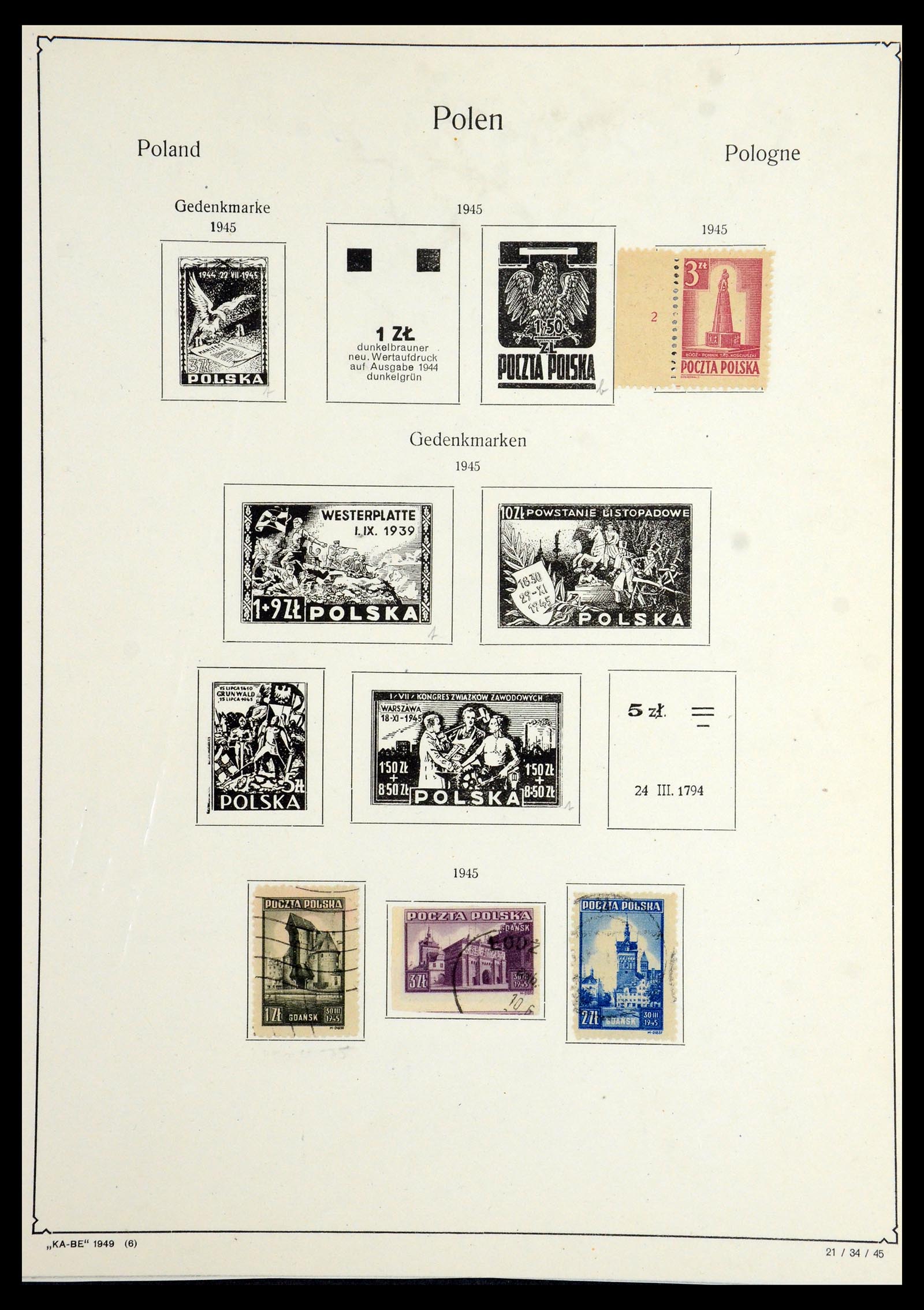 36363 056 - Postzegelverzameling 36363 Polen 1918-1964.