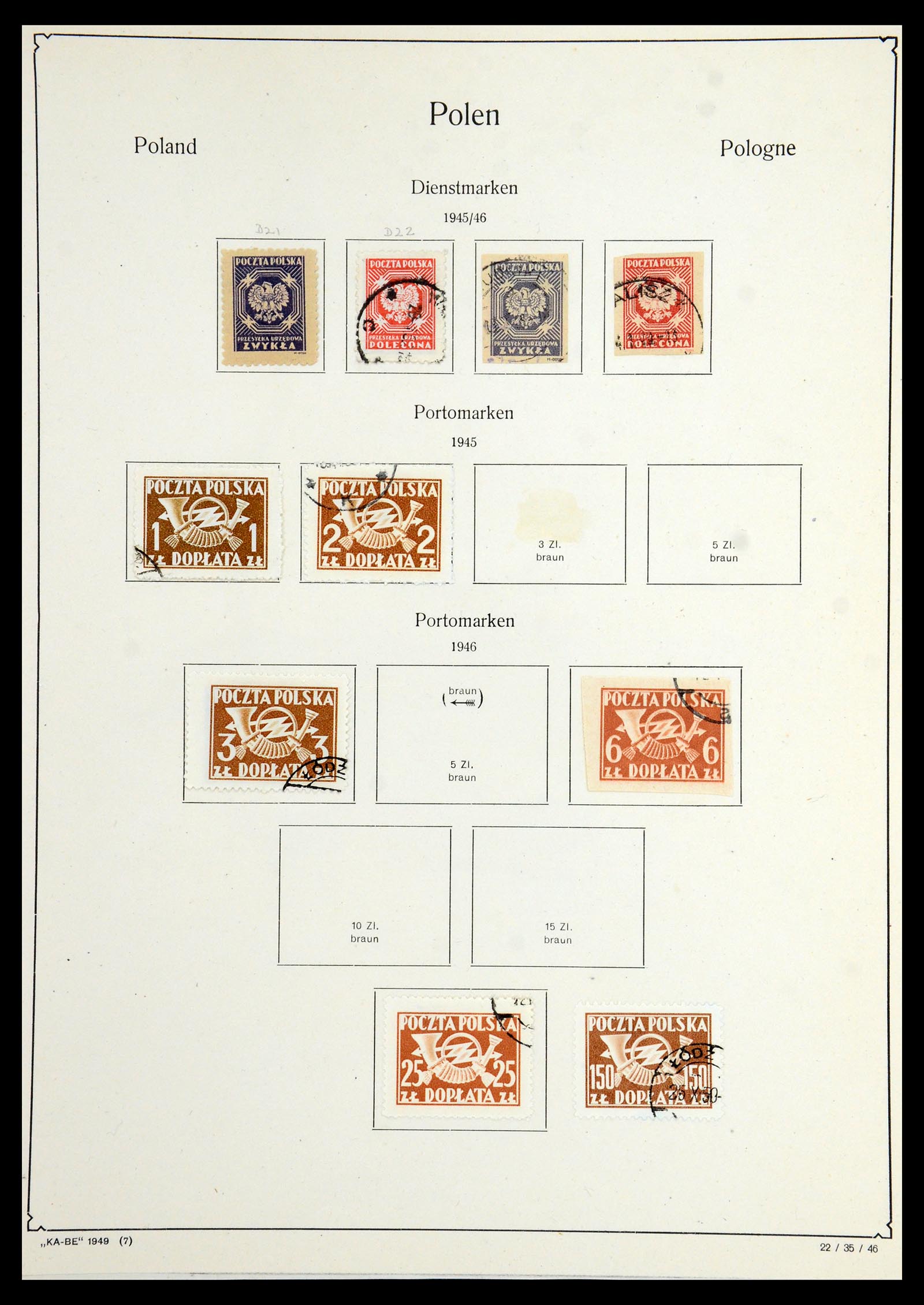 36363 057 - Postzegelverzameling 36363 Polen 1918-1964.