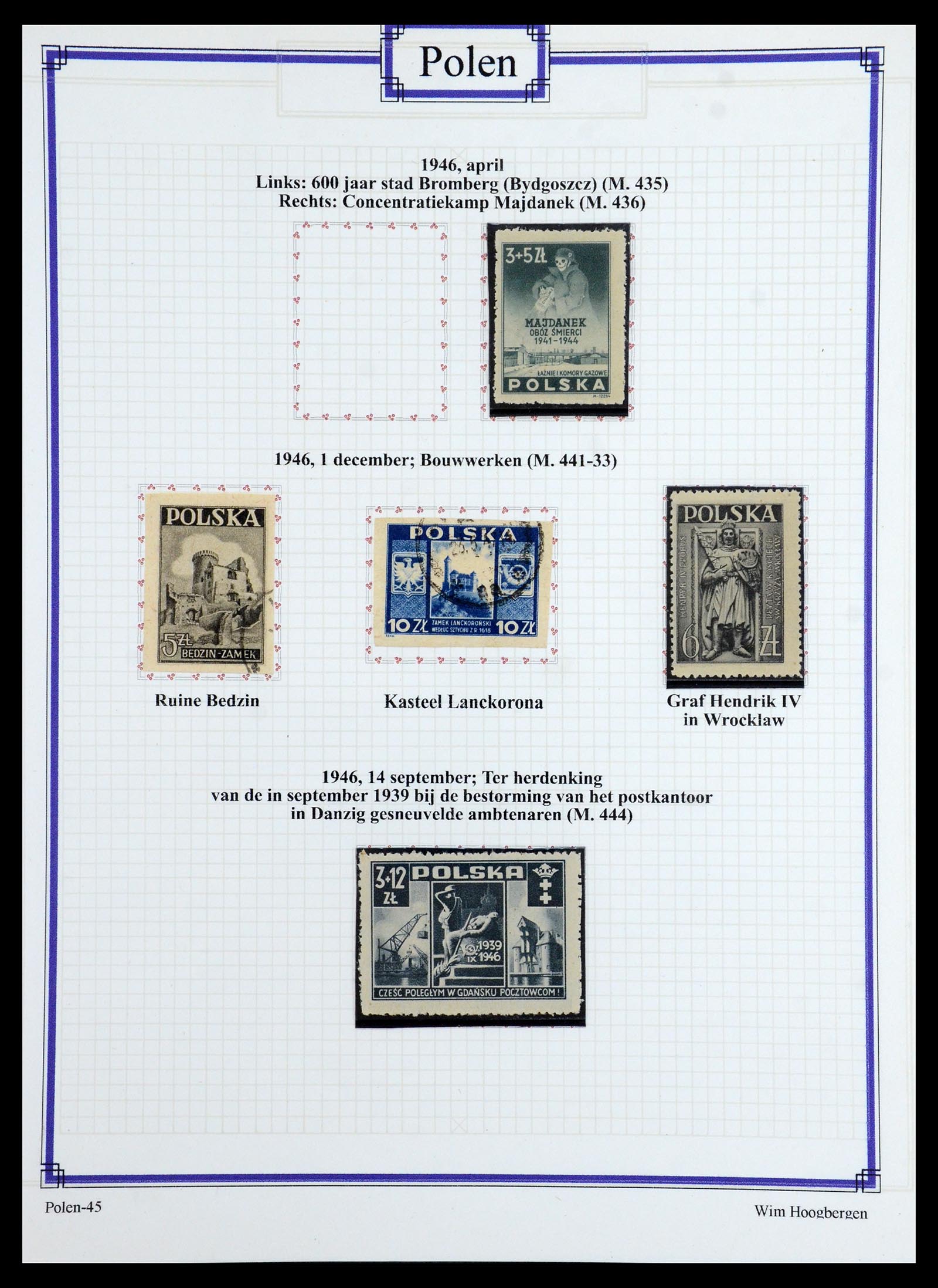 36363 060 - Postzegelverzameling 36363 Polen 1918-1964.