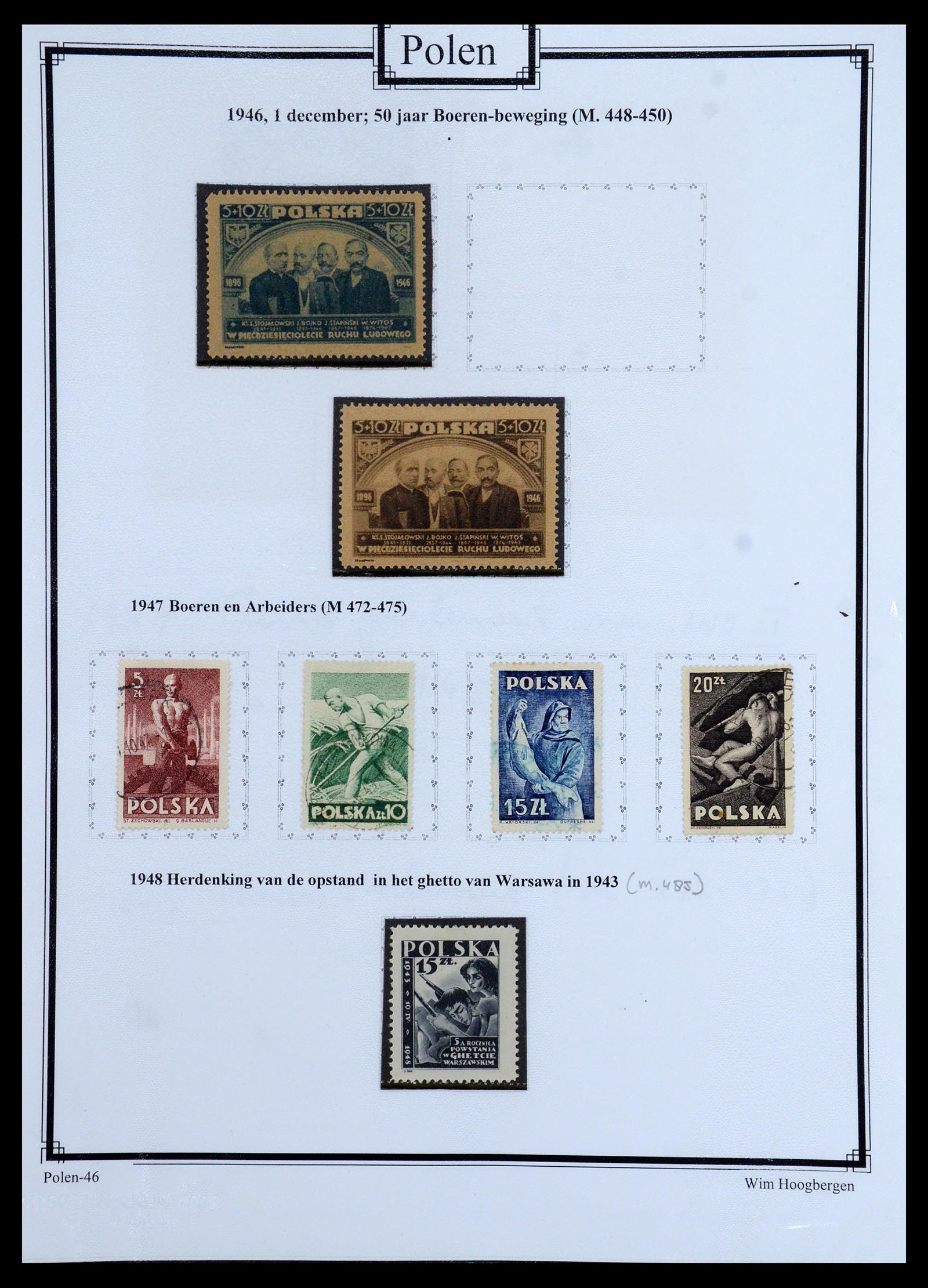 36363 061 - Postzegelverzameling 36363 Polen 1918-1964.