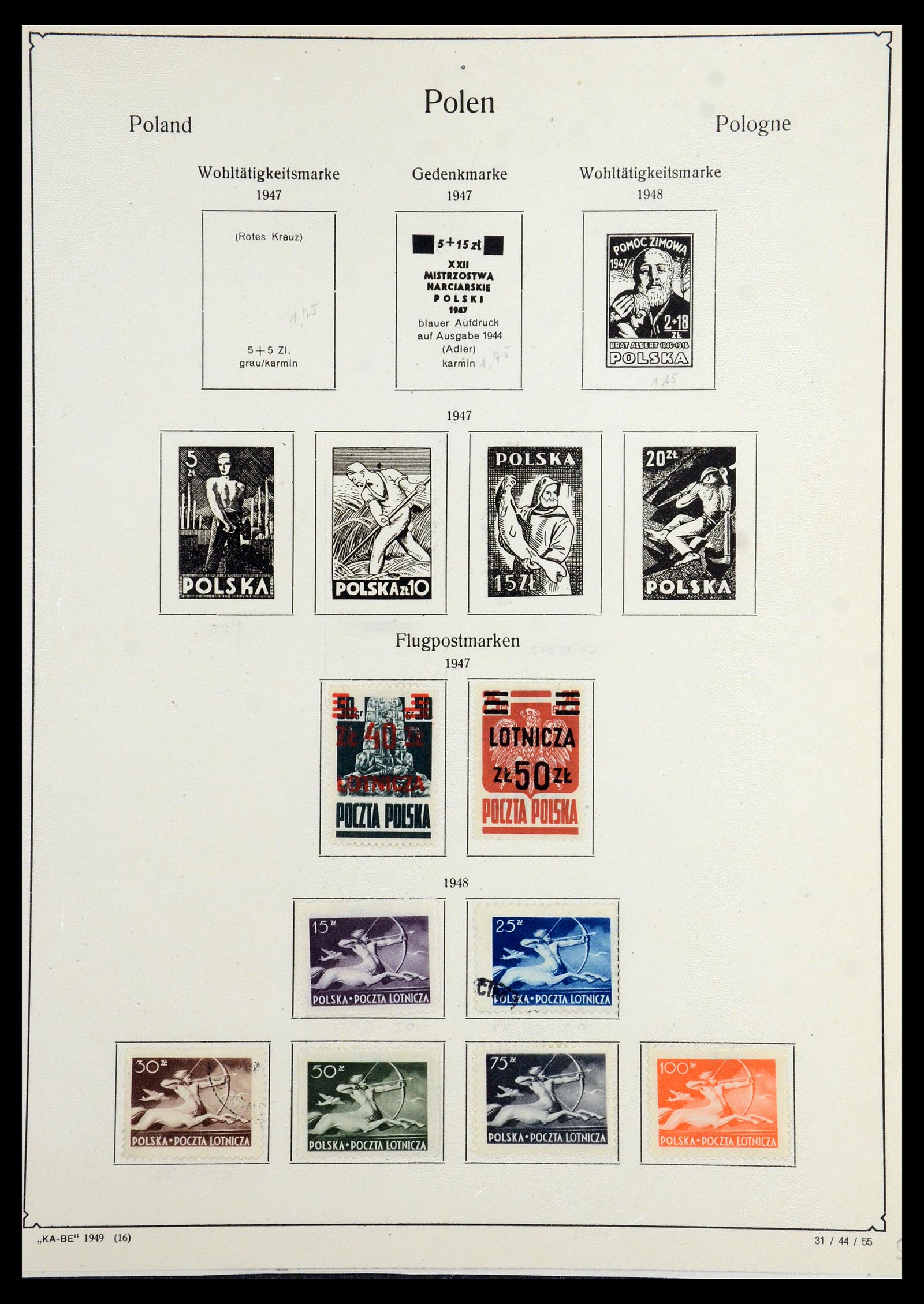 36363 066 - Postzegelverzameling 36363 Polen 1918-1964.