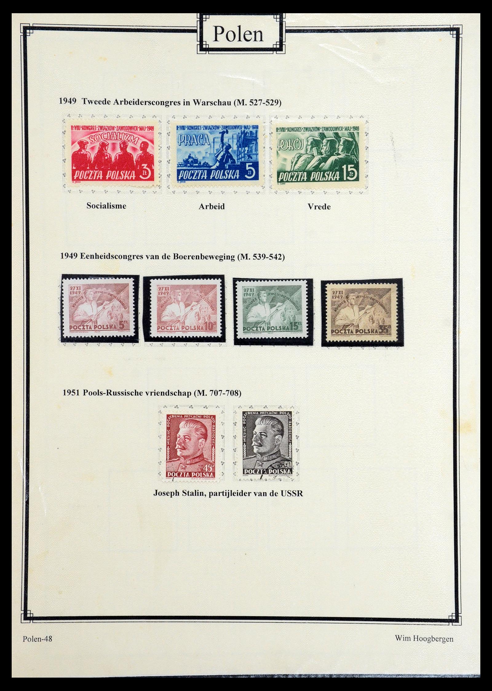 36363 070 - Postzegelverzameling 36363 Polen 1918-1964.