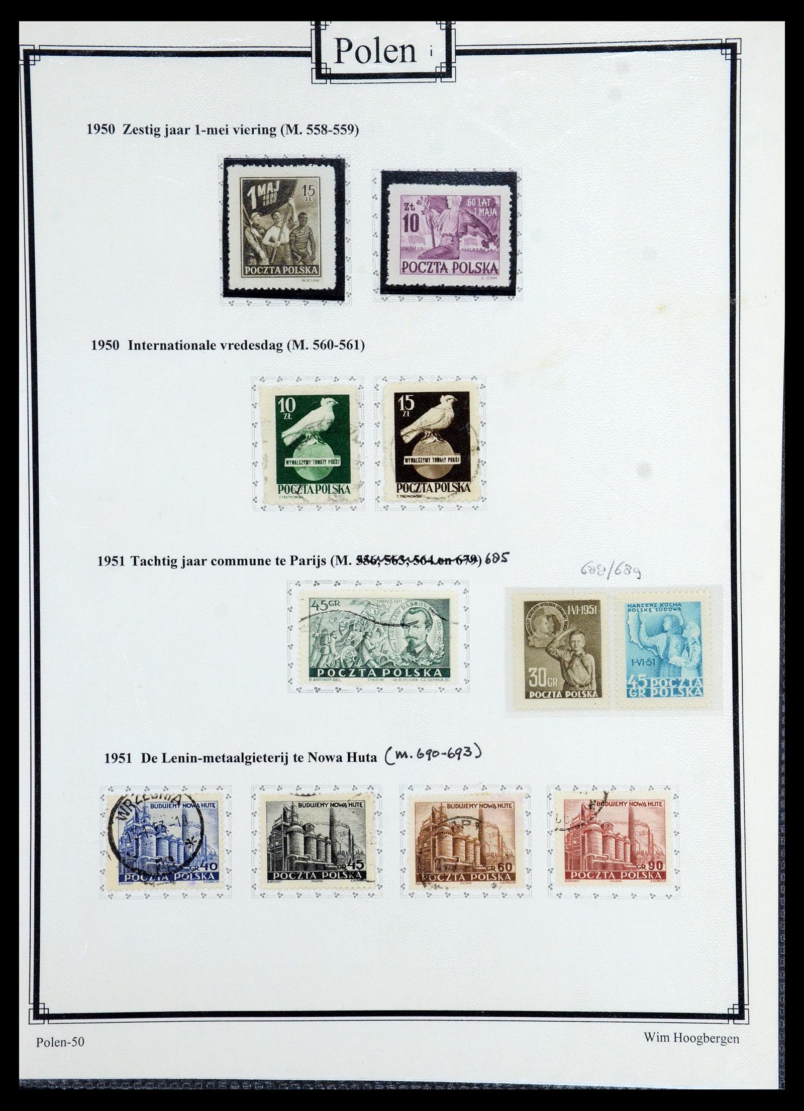 36363 072 - Postzegelverzameling 36363 Polen 1918-1964.