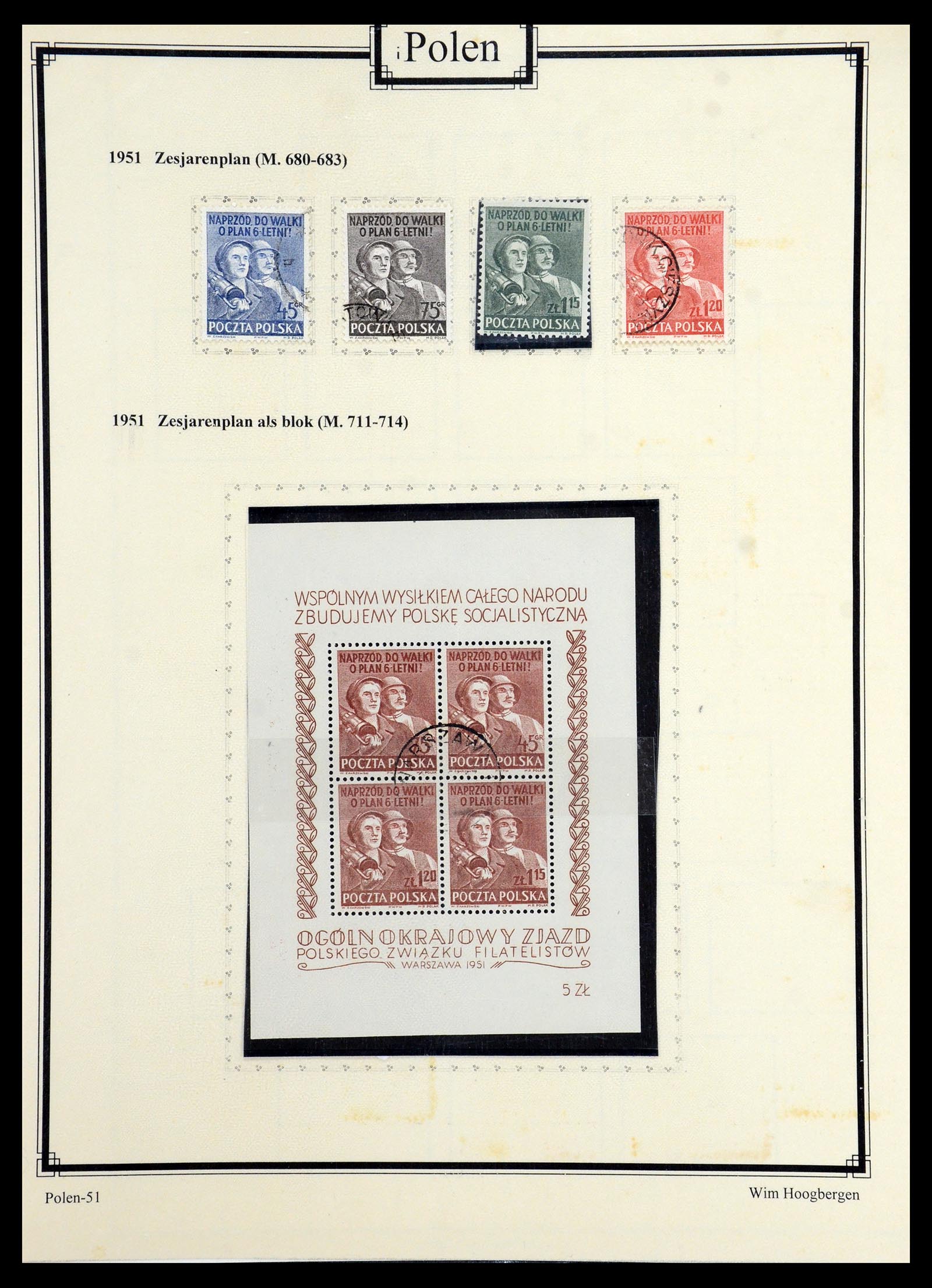 36363 073 - Postzegelverzameling 36363 Polen 1918-1964.