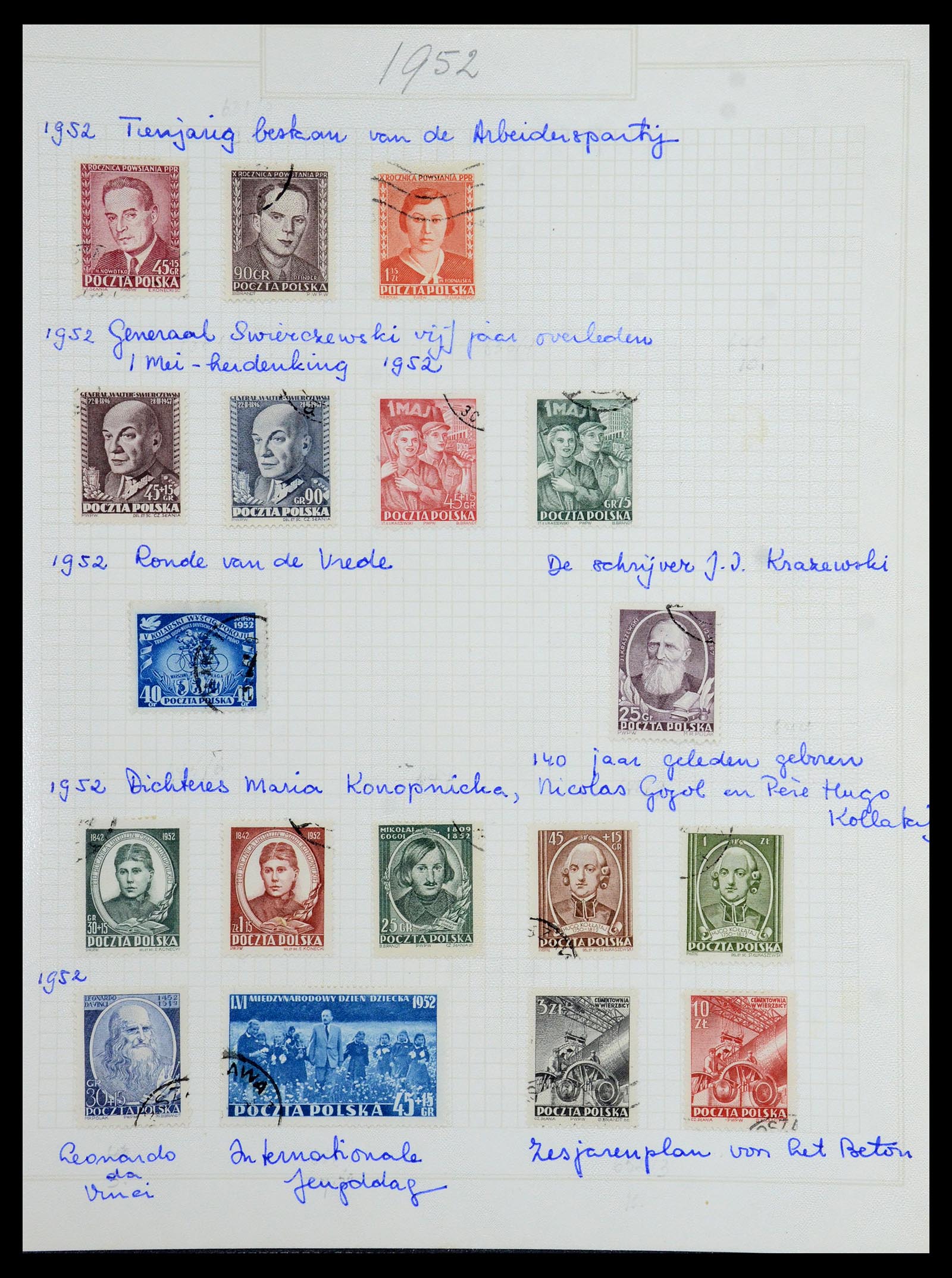 36363 076 - Postzegelverzameling 36363 Polen 1918-1964.