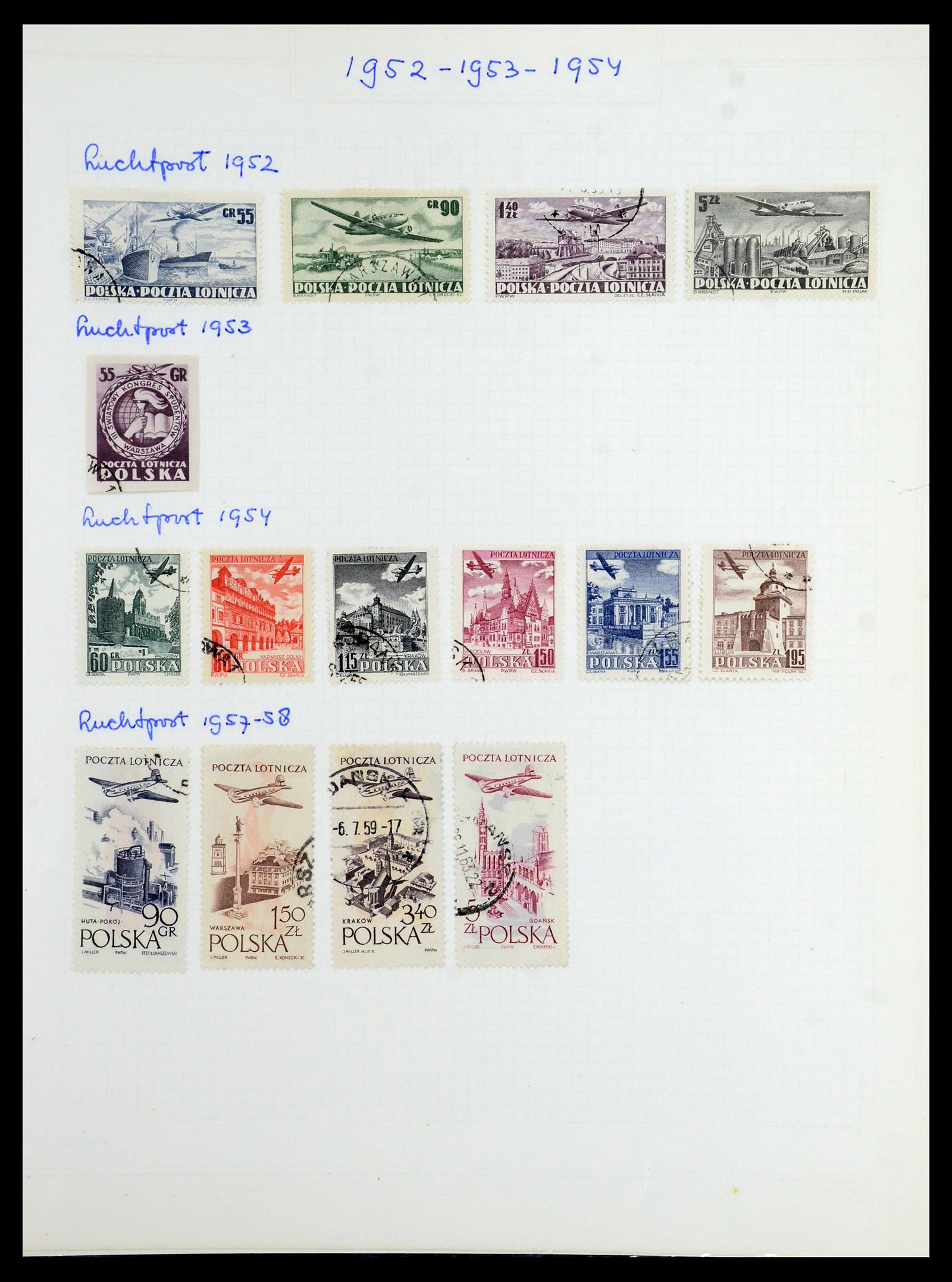 36363 080 - Postzegelverzameling 36363 Polen 1918-1964.