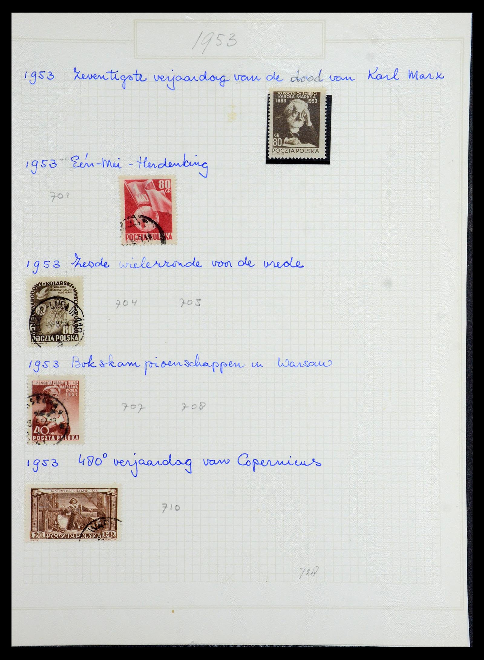 36363 082 - Postzegelverzameling 36363 Polen 1918-1964.