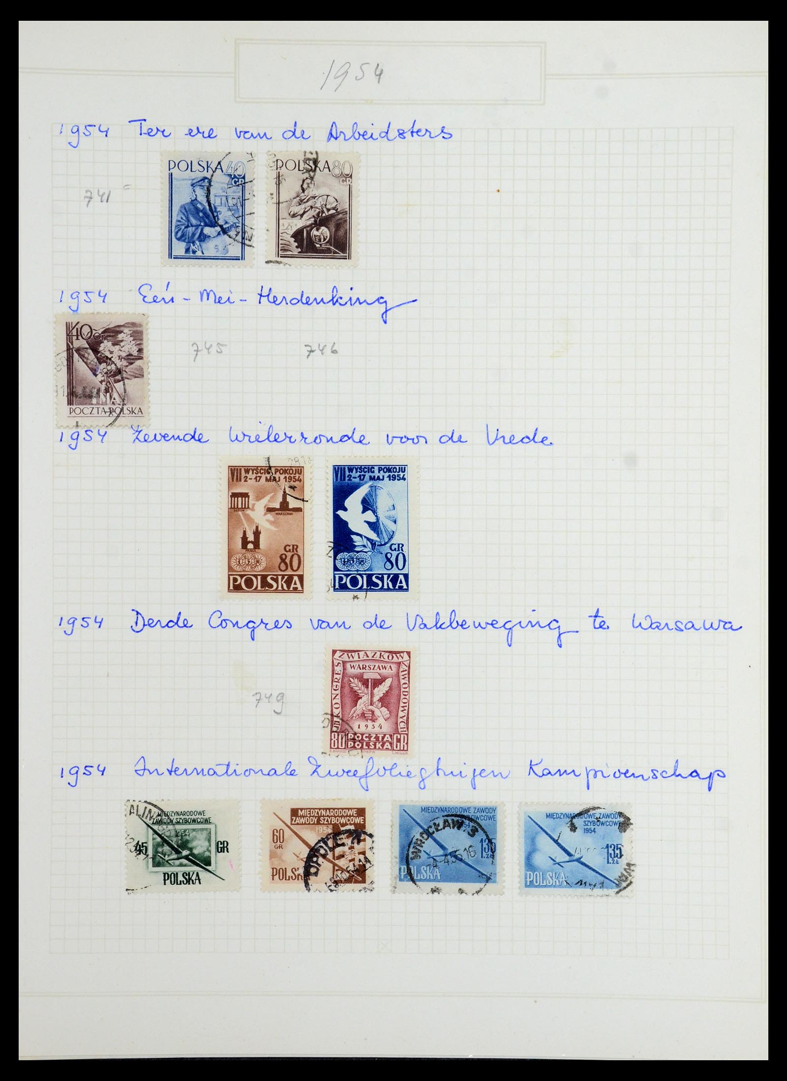 36363 084 - Postzegelverzameling 36363 Polen 1918-1964.