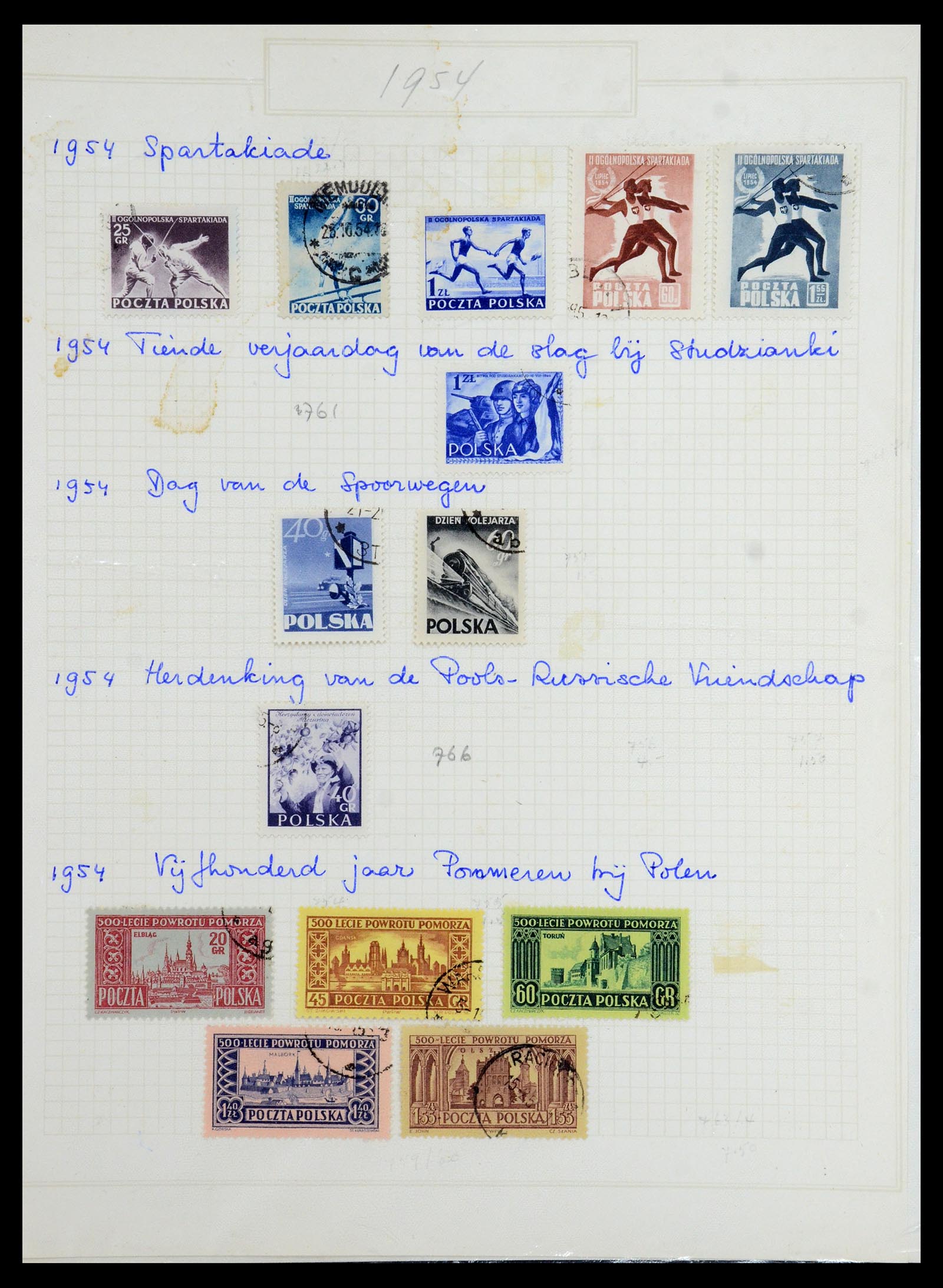 36363 085 - Postzegelverzameling 36363 Polen 1918-1964.