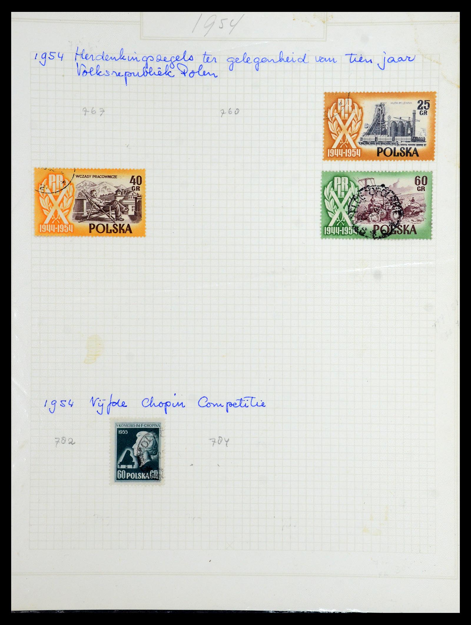 36363 086 - Postzegelverzameling 36363 Polen 1918-1964.