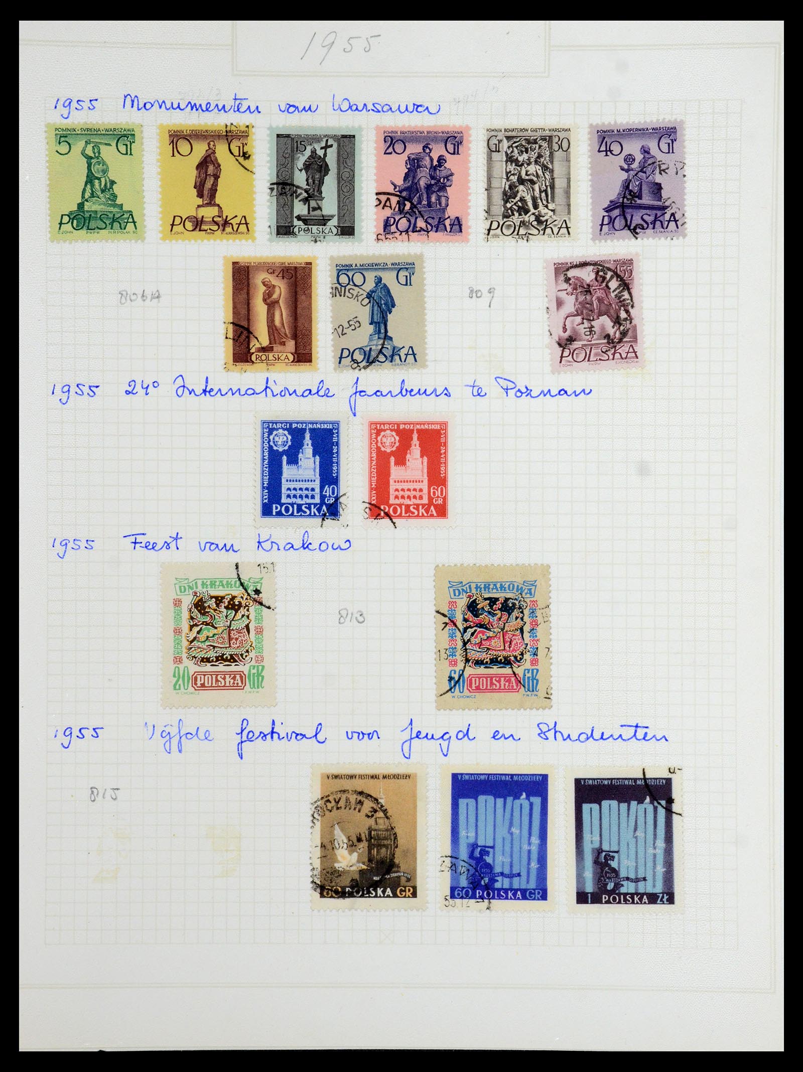 36363 088 - Postzegelverzameling 36363 Polen 1918-1964.