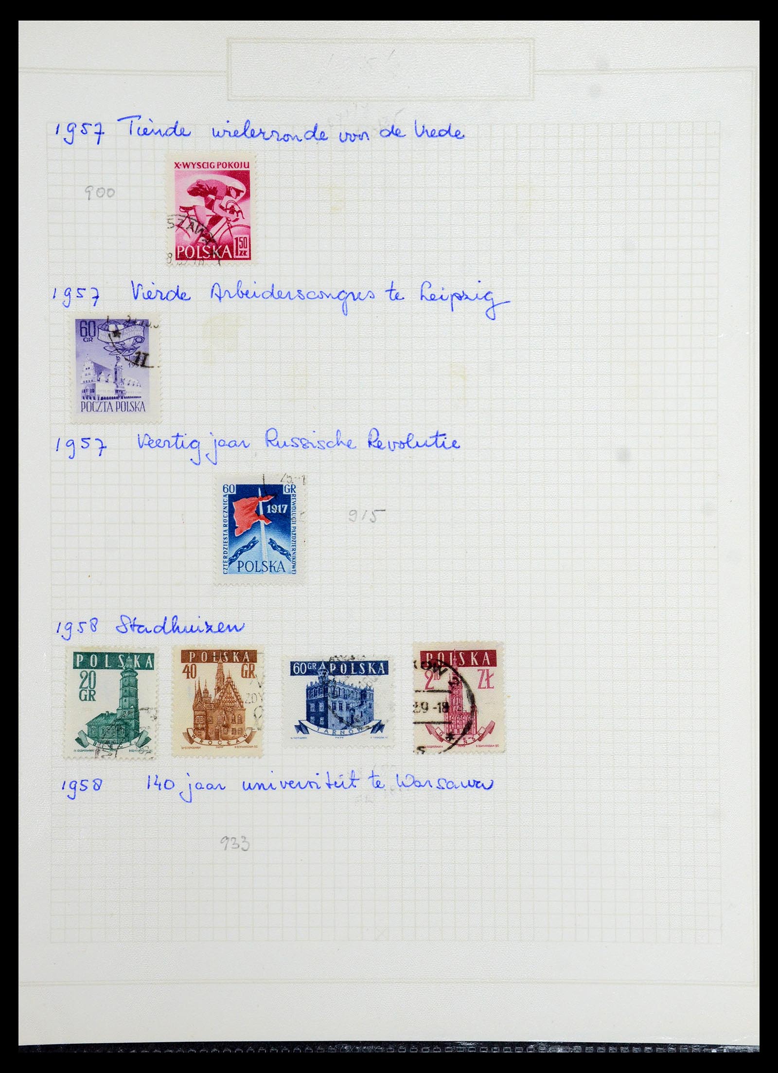 36363 091 - Postzegelverzameling 36363 Polen 1918-1964.