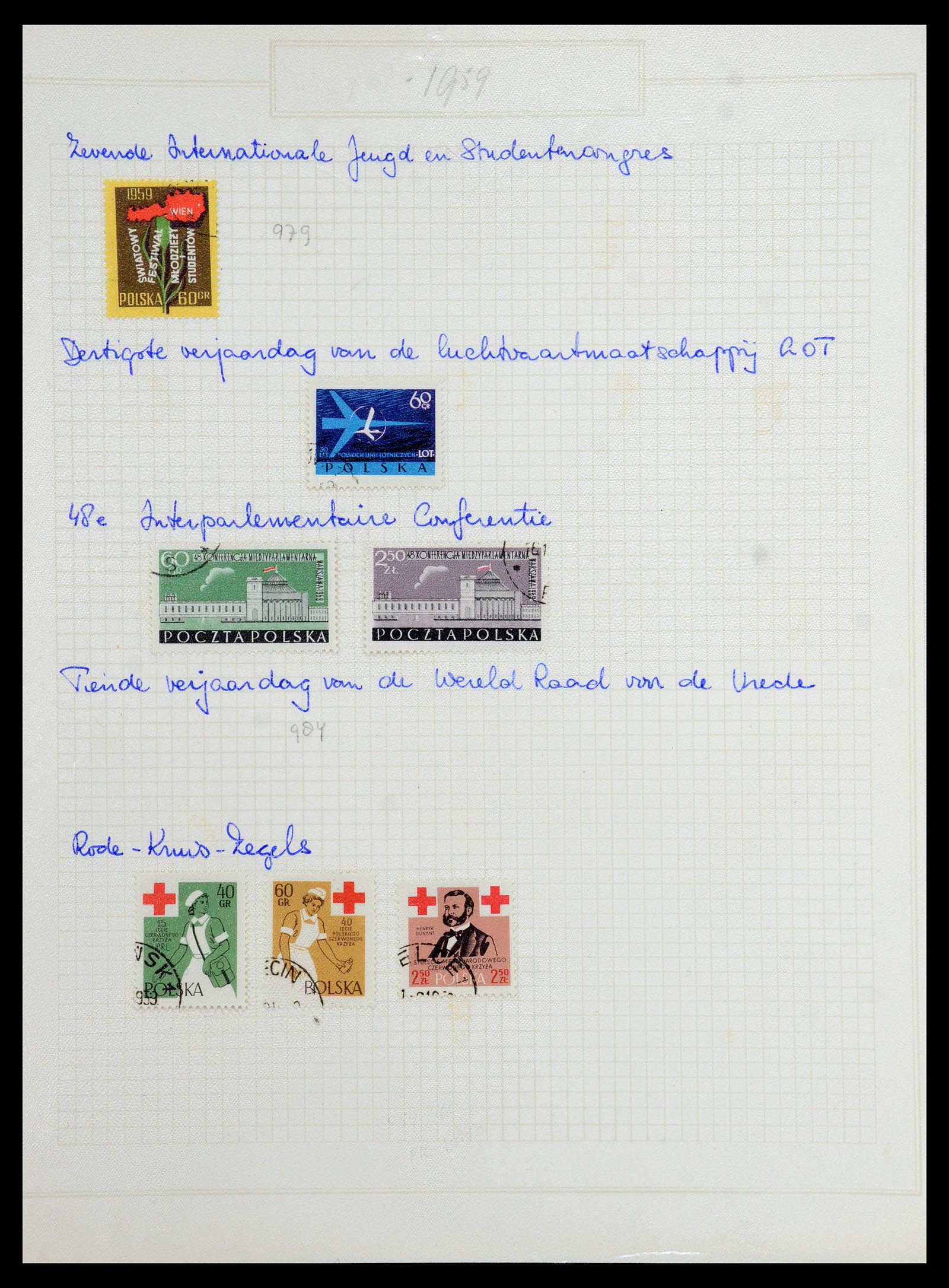 36363 095 - Postzegelverzameling 36363 Polen 1918-1964.