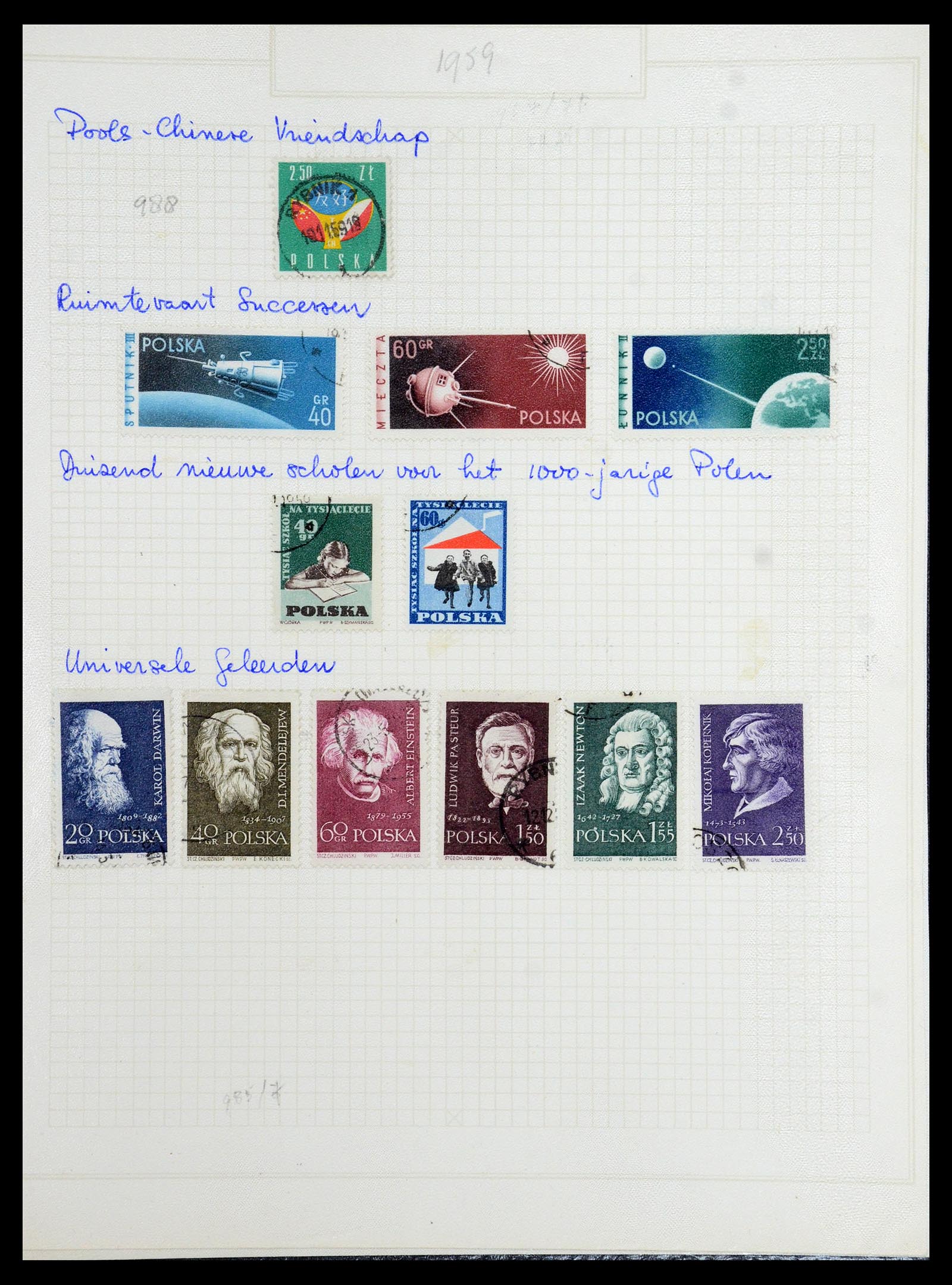 36363 096 - Postzegelverzameling 36363 Polen 1918-1964.