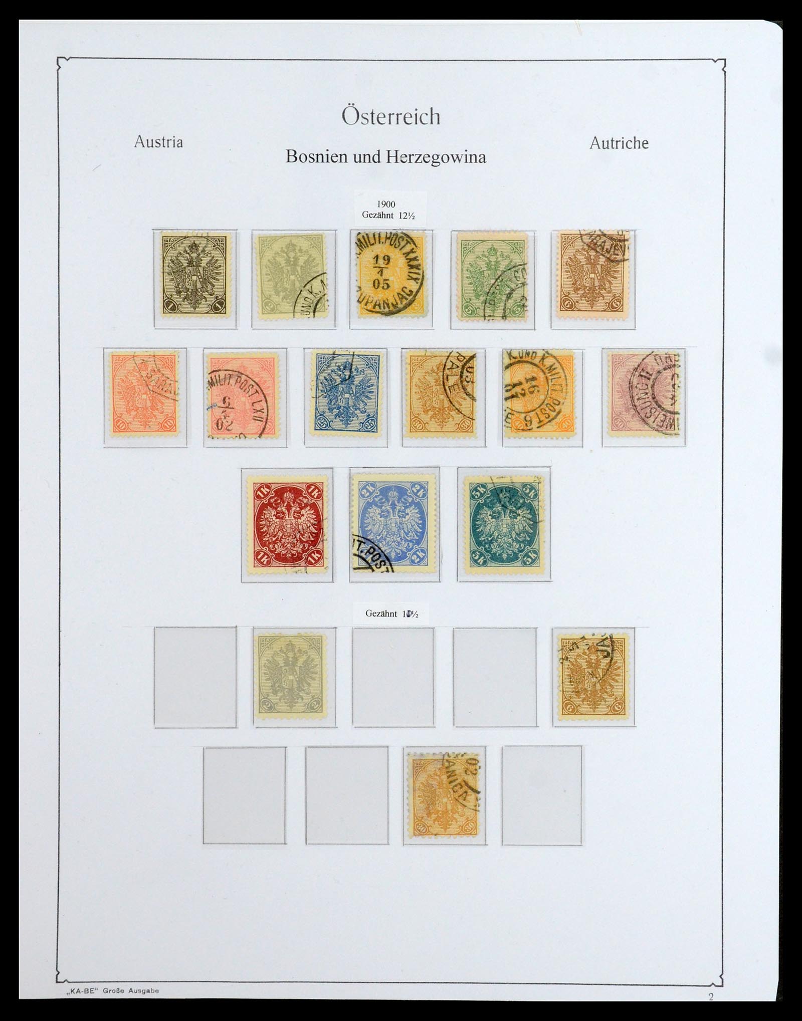 36364 003 - Postzegelverzameling 36364 Oostenrijkse gebieden 1879-1918.