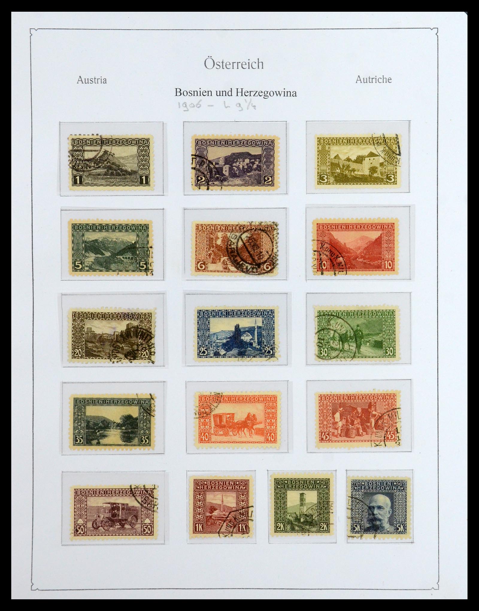 36364 008 - Stamp collection 36364 Austrian territories 1879-1918.