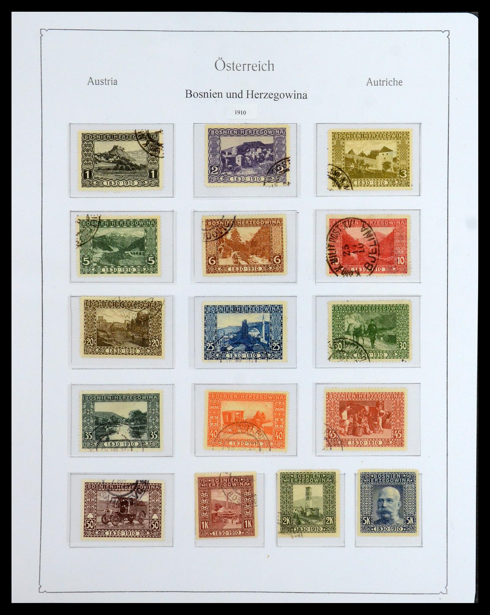 36364 009 - Stamp collection 36364 Austrian territories 1879-1918.