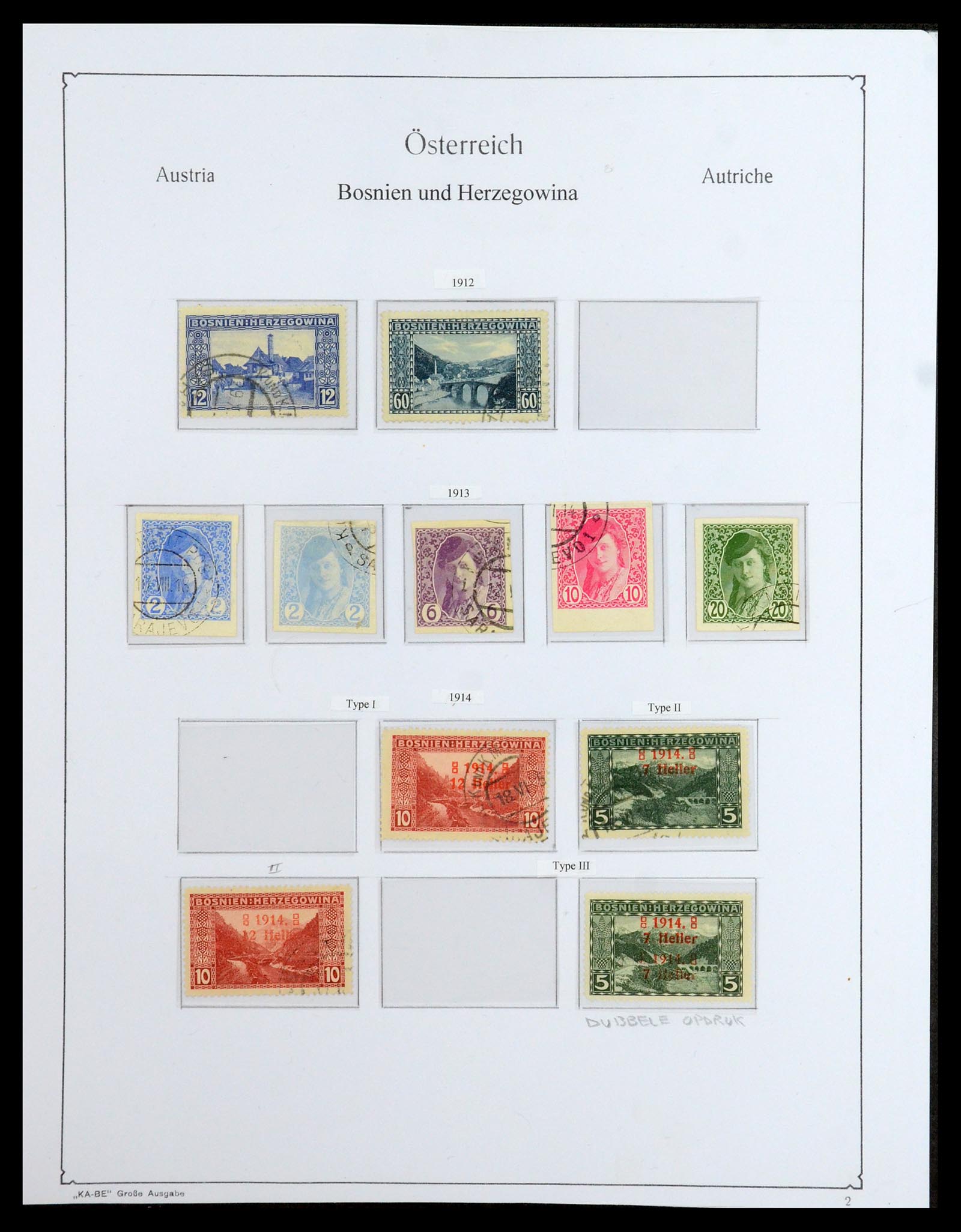 36364 013 - Stamp collection 36364 Austrian territories 1879-1918.