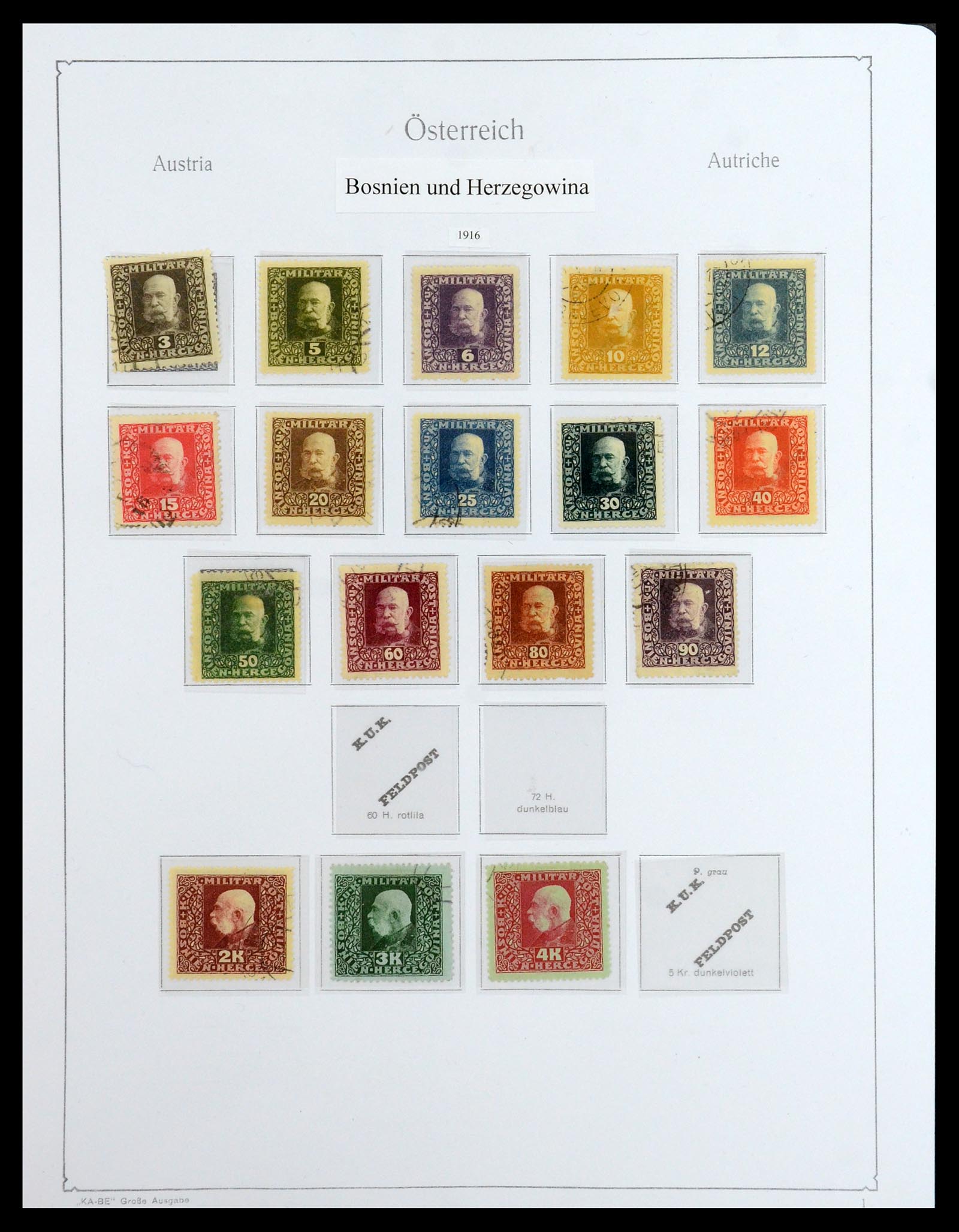 36364 015 - Stamp collection 36364 Austrian territories 1879-1918.