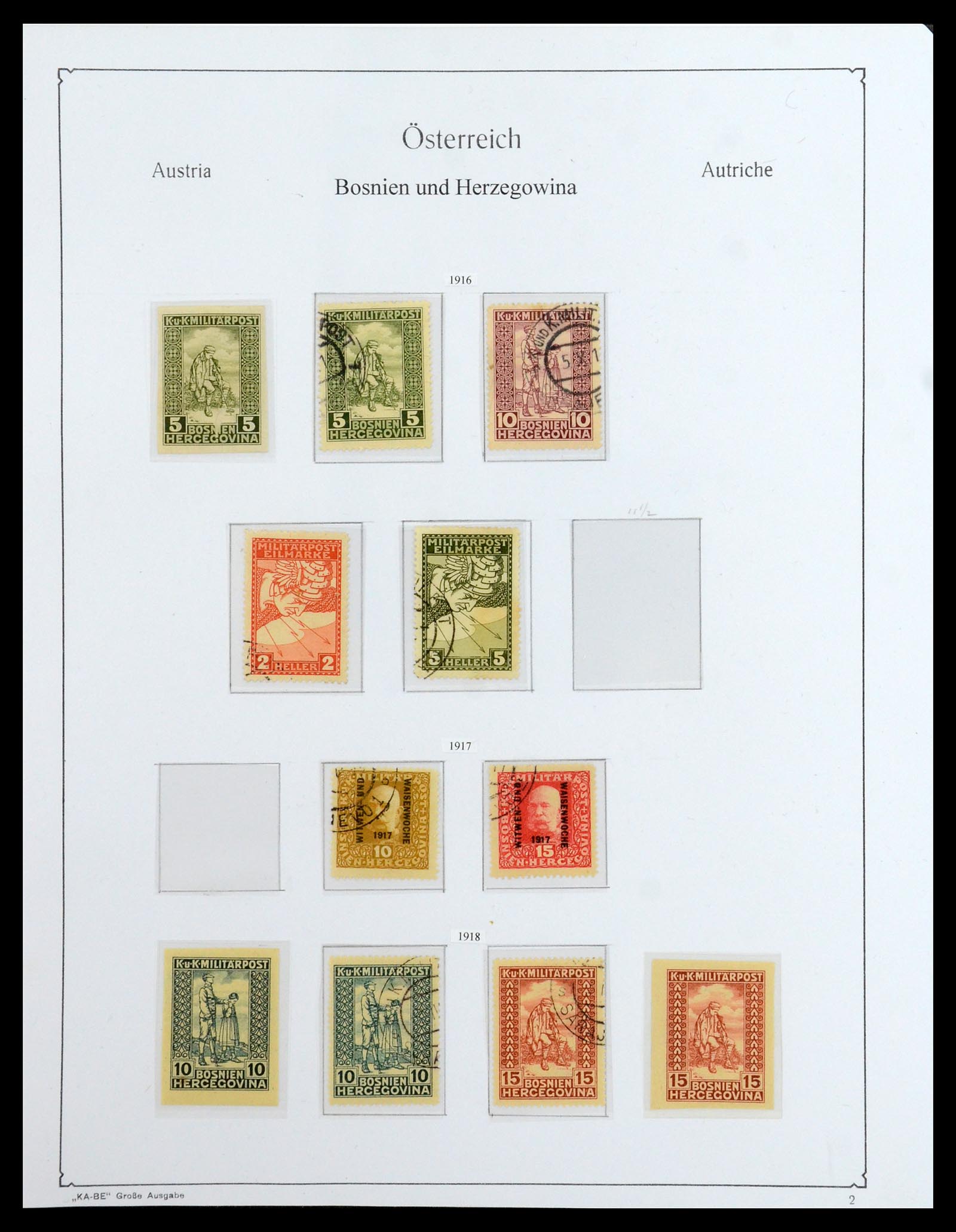 36364 017 - Stamp collection 36364 Austrian territories 1879-1918.