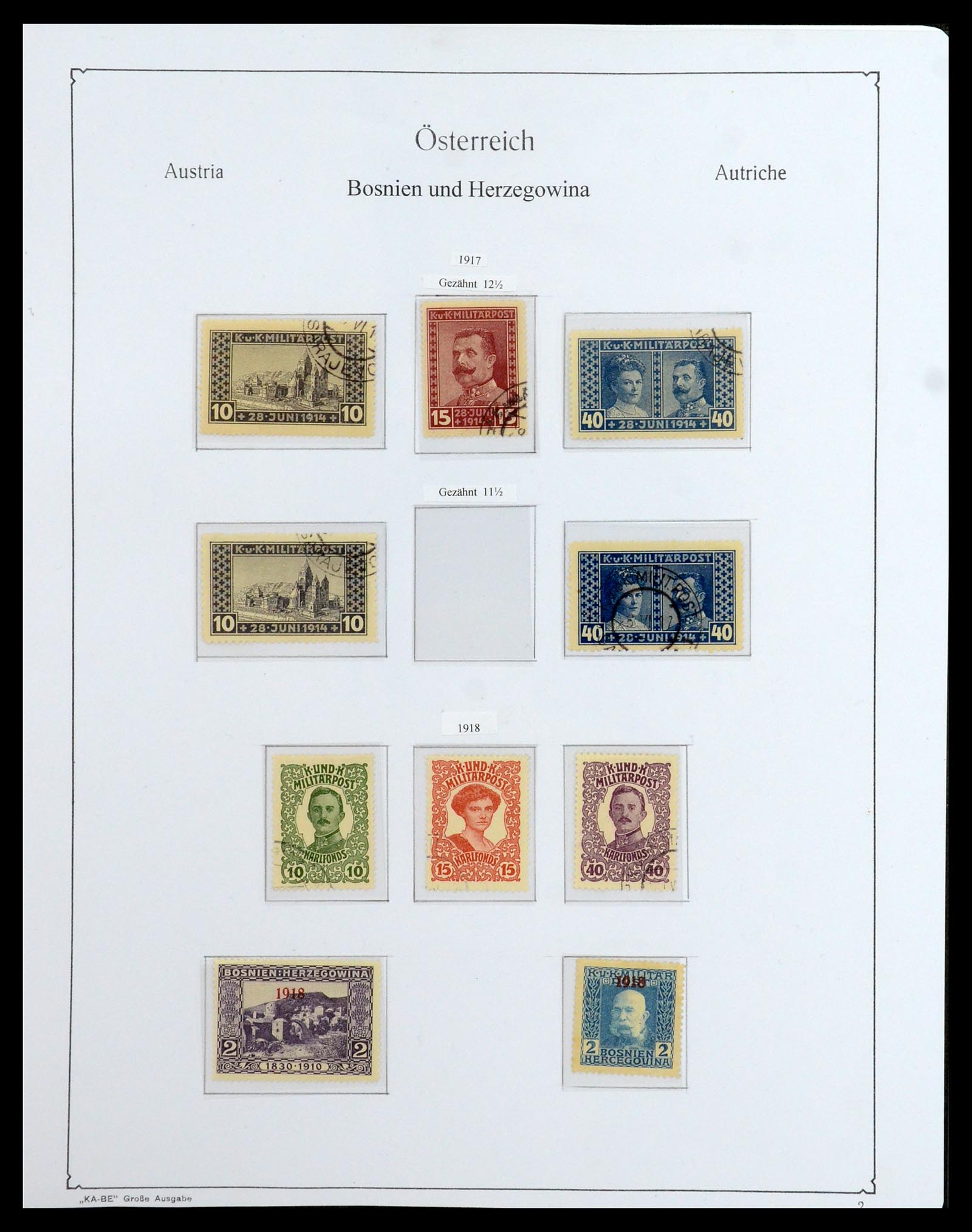 36364 020 - Stamp collection 36364 Austrian territories 1879-1918.