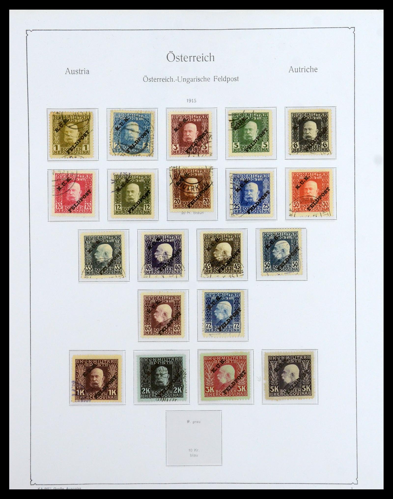 36364 028 - Stamp collection 36364 Austrian territories 1879-1918.
