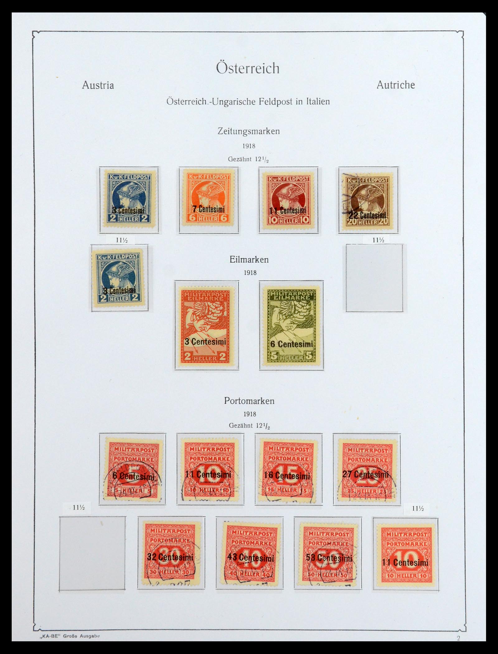 36364 032 - Stamp collection 36364 Austrian territories 1879-1918.