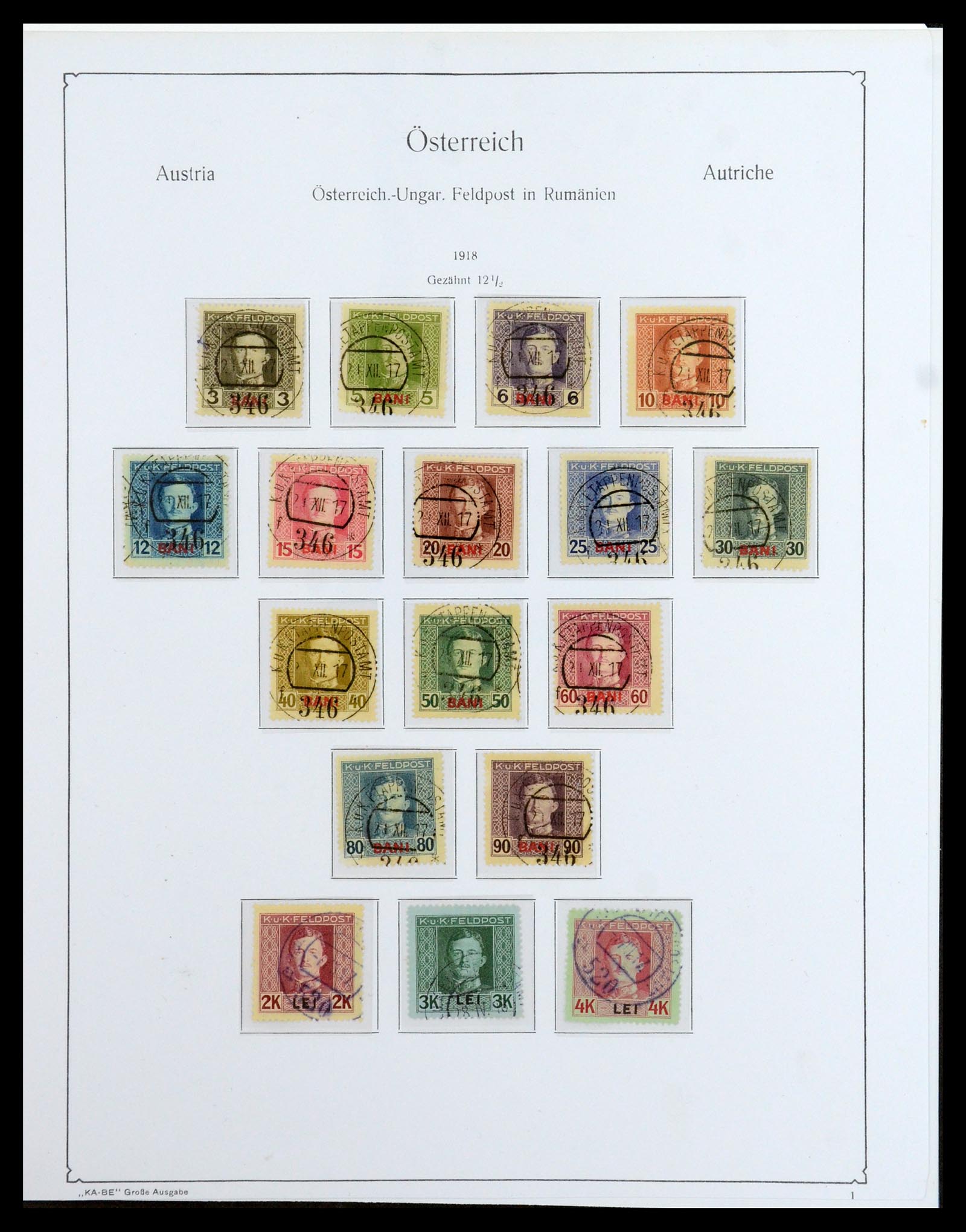 36364 035 - Stamp collection 36364 Austrian territories 1879-1918.