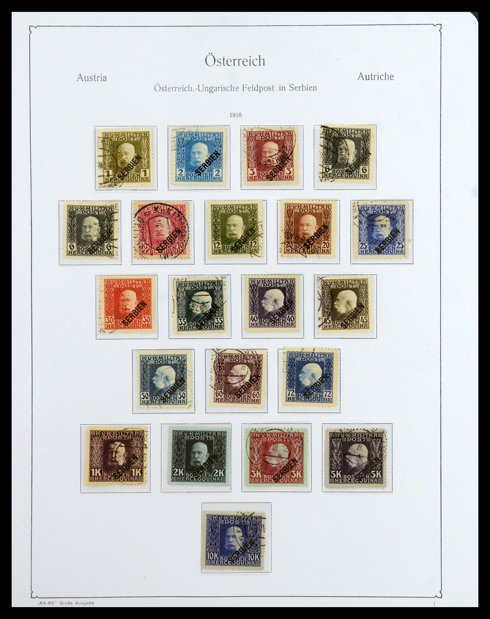 36364 038 - Stamp collection 36364 Austrian territories 1879-1918.