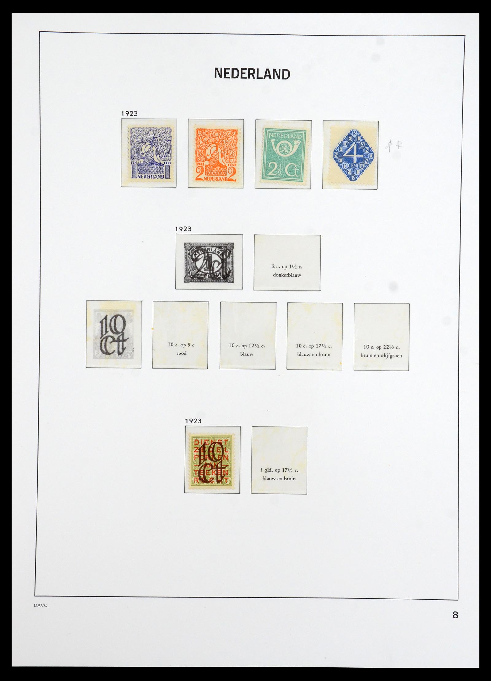 36365 001 - Postzegelverzameling 36365 Nederland 1923-1943.