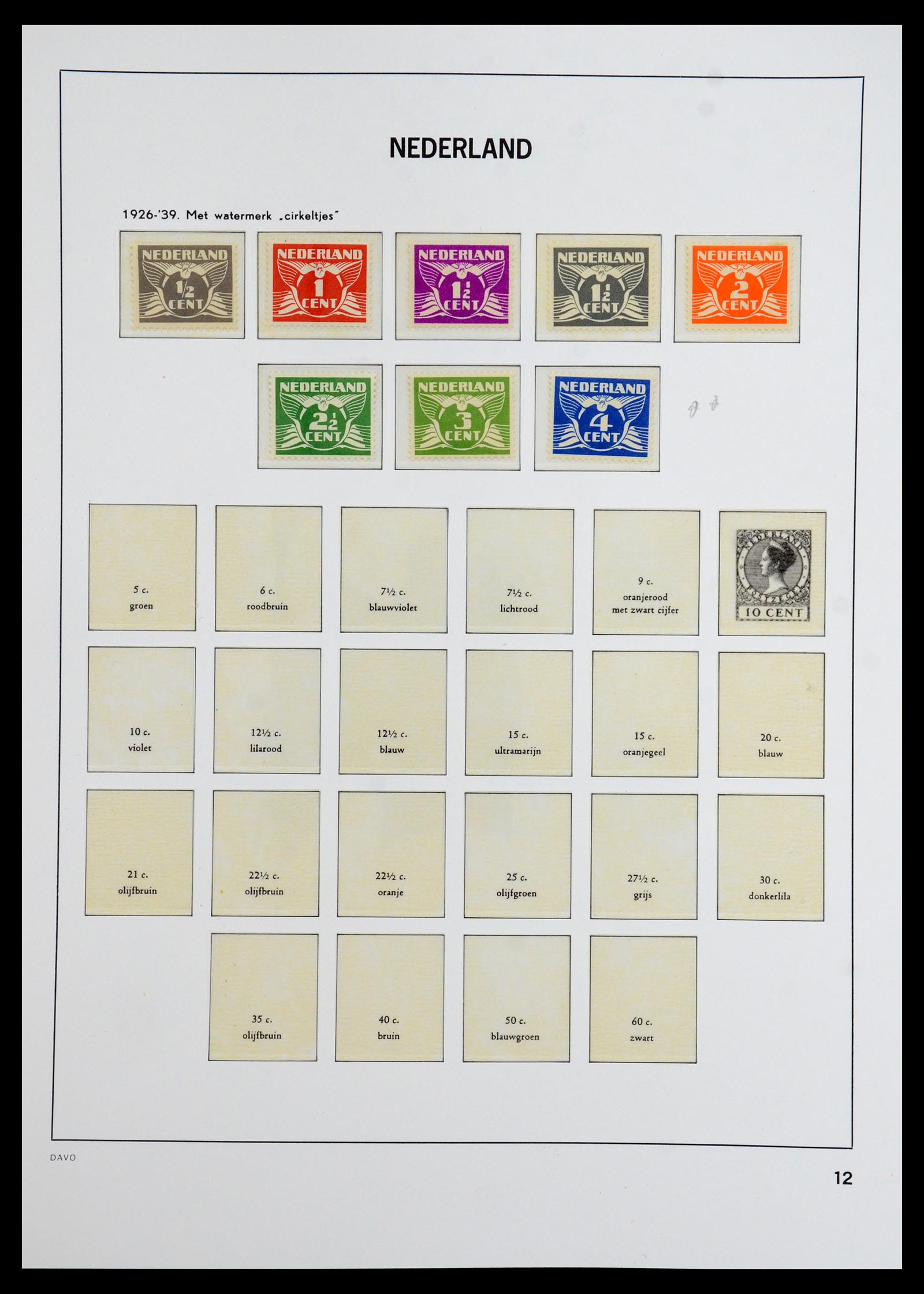 36365 003 - Postzegelverzameling 36365 Nederland 1923-1943.