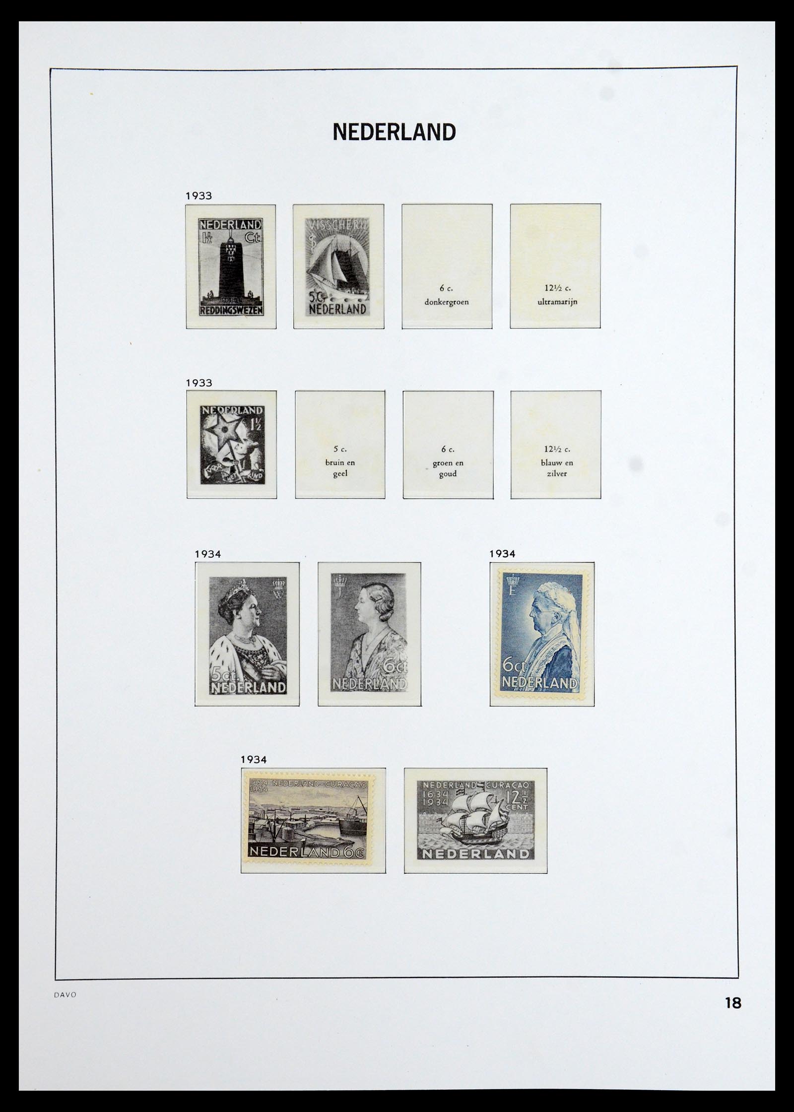 36365 005 - Postzegelverzameling 36365 Nederland 1923-1943.
