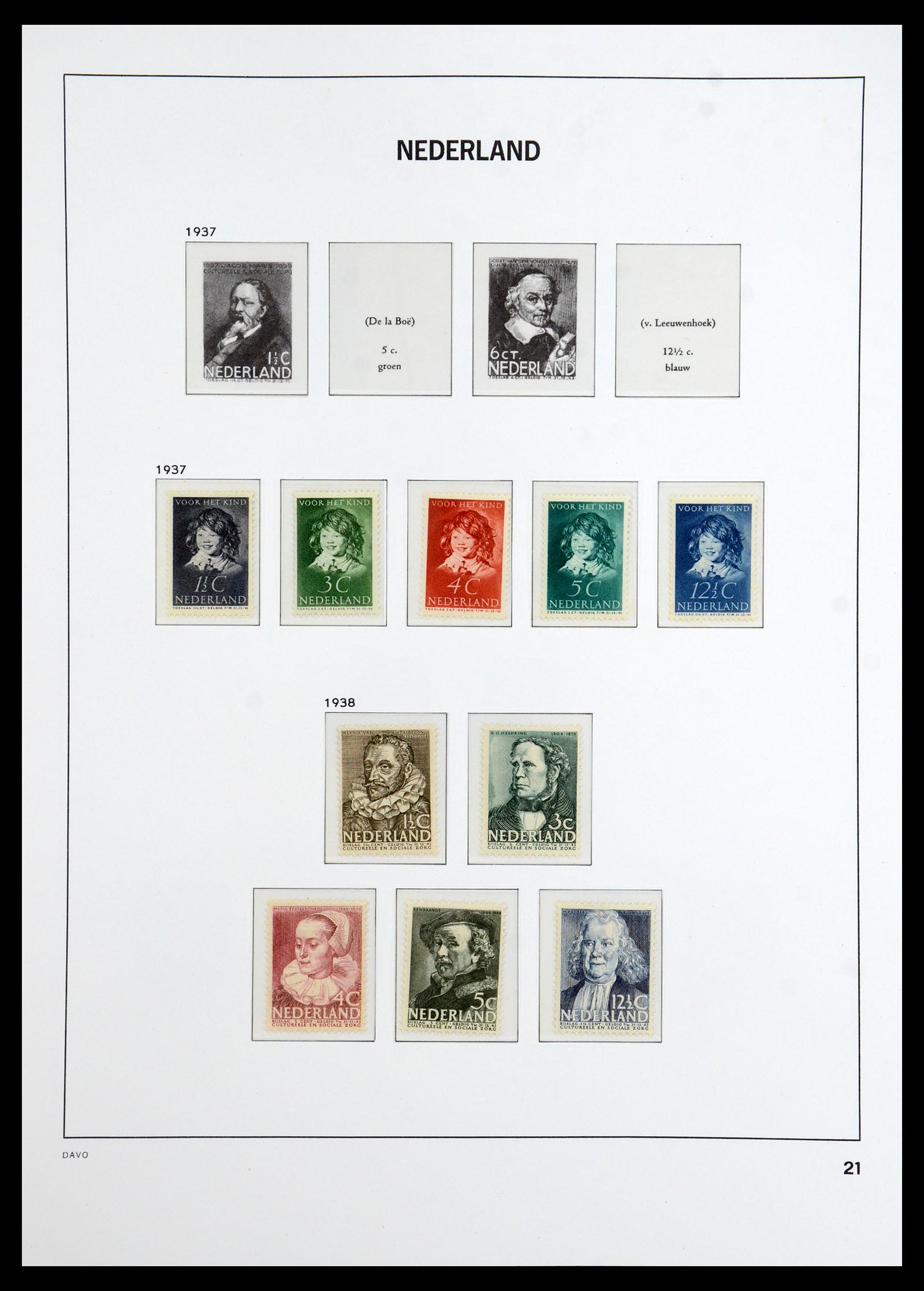 36365 007 - Postzegelverzameling 36365 Nederland 1923-1943.