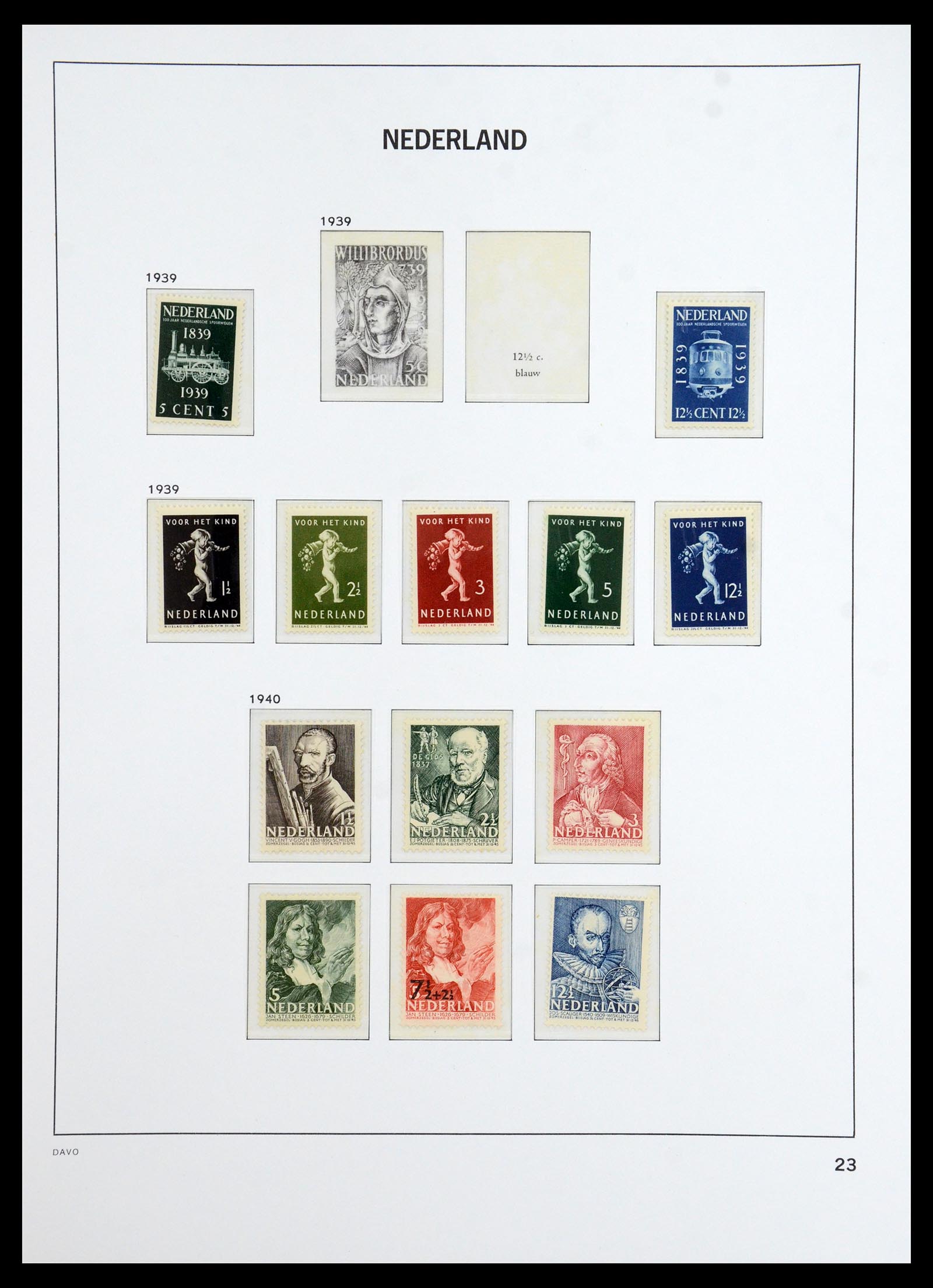 36365 009 - Postzegelverzameling 36365 Nederland 1923-1943.