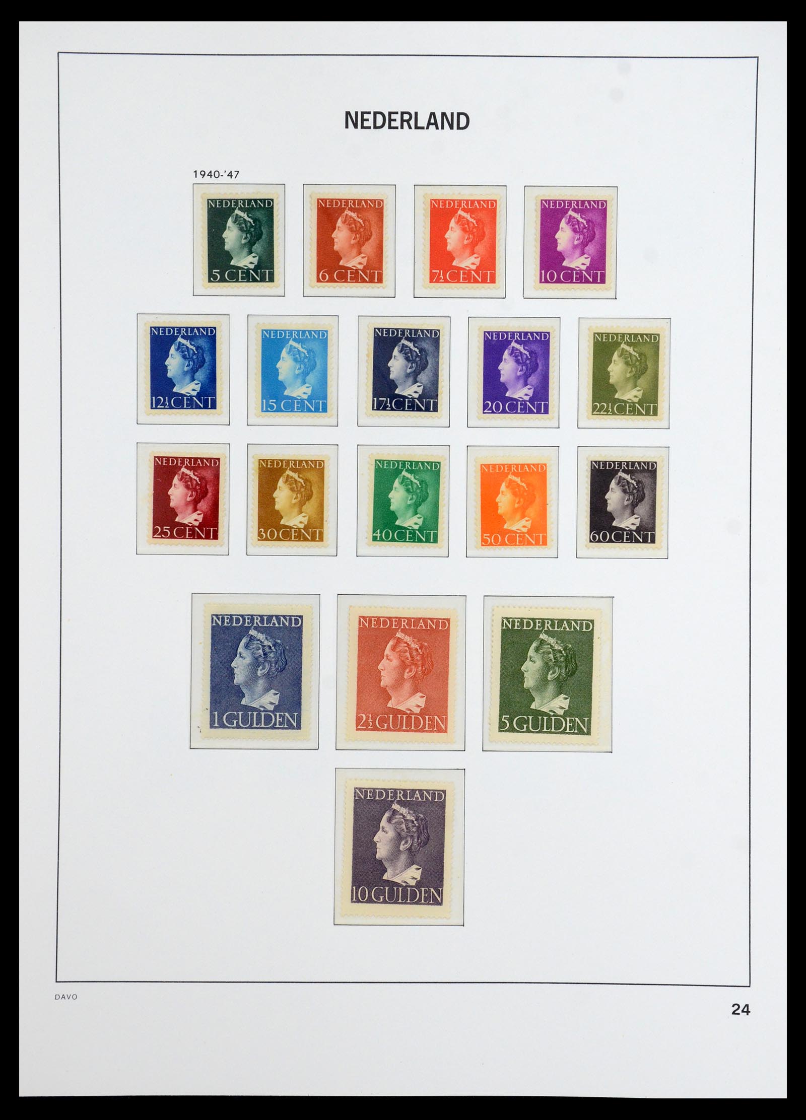 36365 010 - Postzegelverzameling 36365 Nederland 1923-1943.