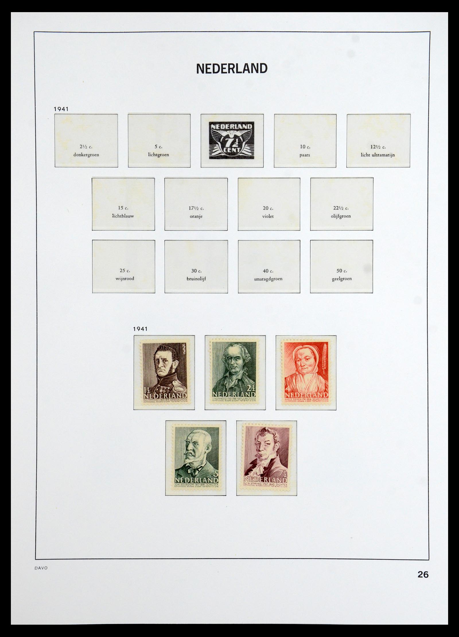 36365 012 - Postzegelverzameling 36365 Nederland 1923-1943.