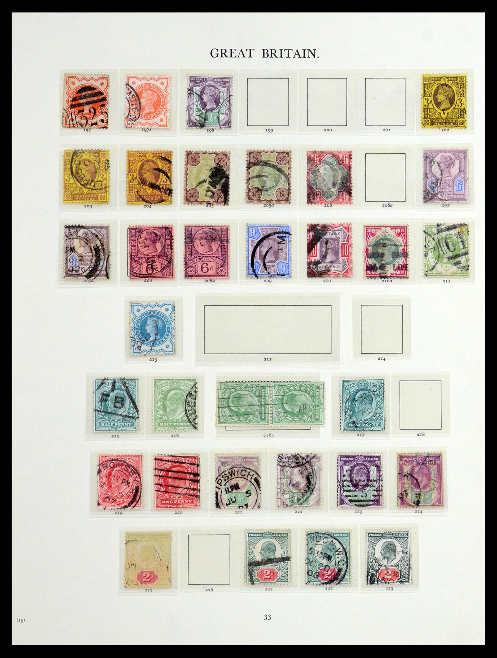 36367 003 - Stamp collection 36367 Great Britain 1841-1970.