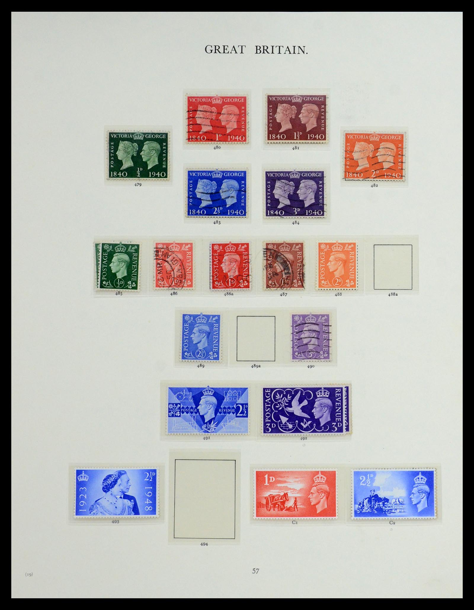 36367 015 - Postzegelverzameling 36367 Engeland 1841-1970.
