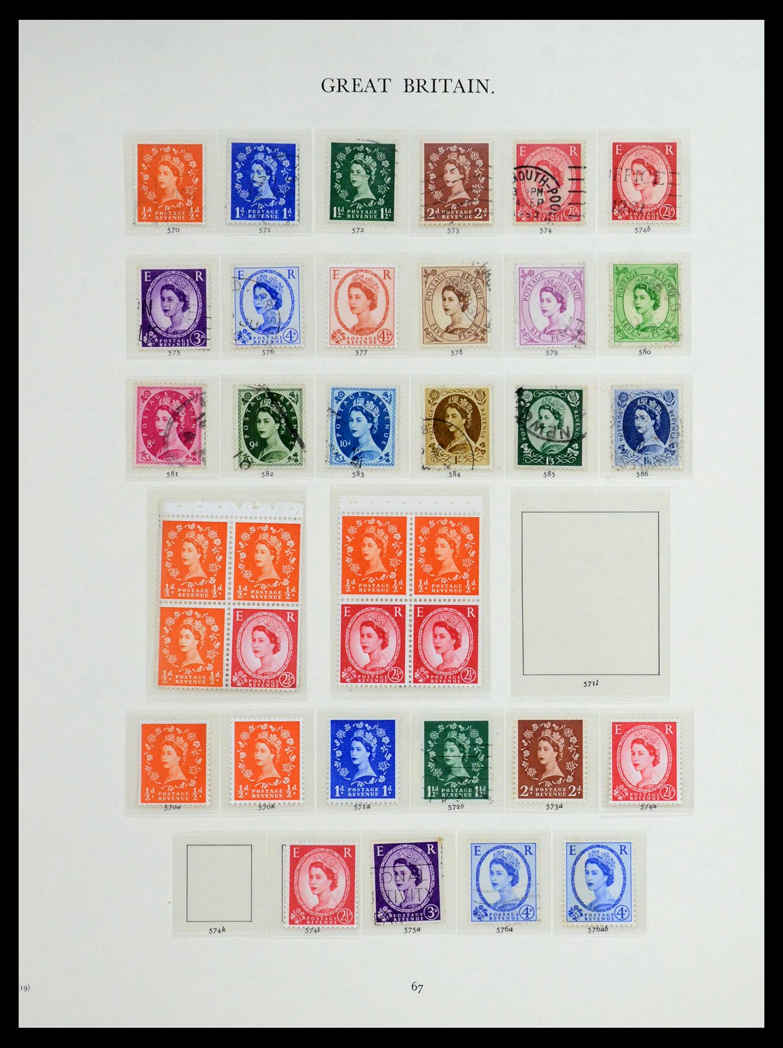 36367 020 - Postzegelverzameling 36367 Engeland 1841-1970.