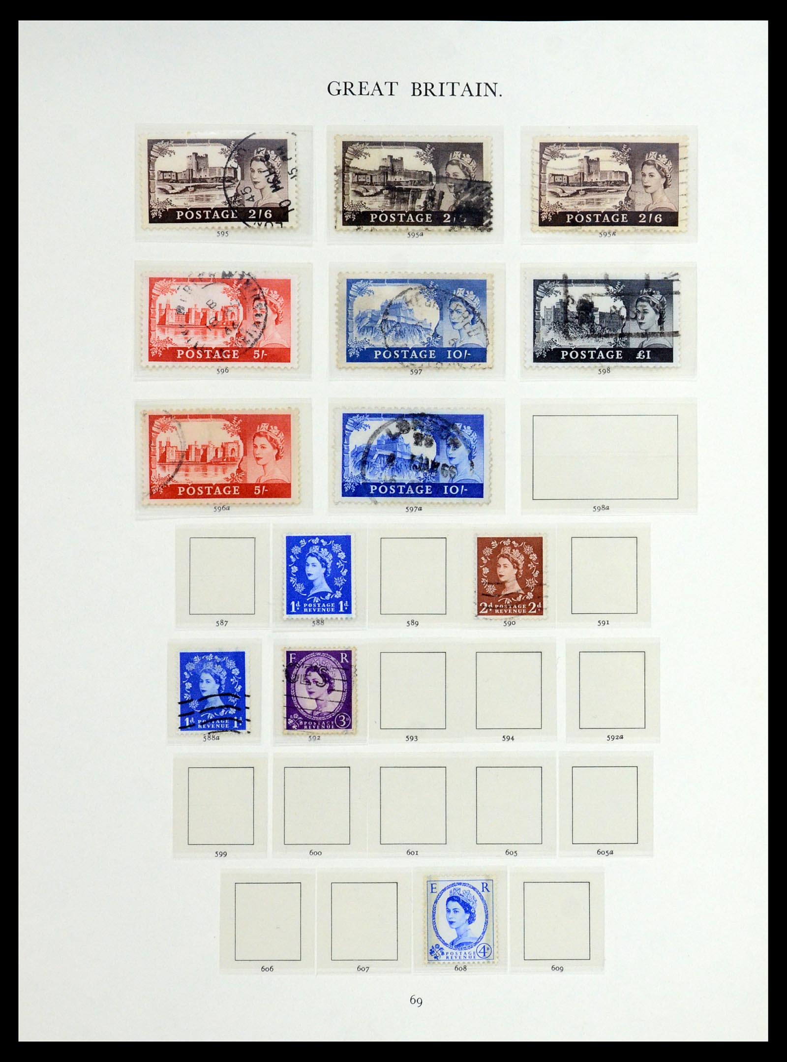 36367 021 - Postzegelverzameling 36367 Engeland 1841-1970.
