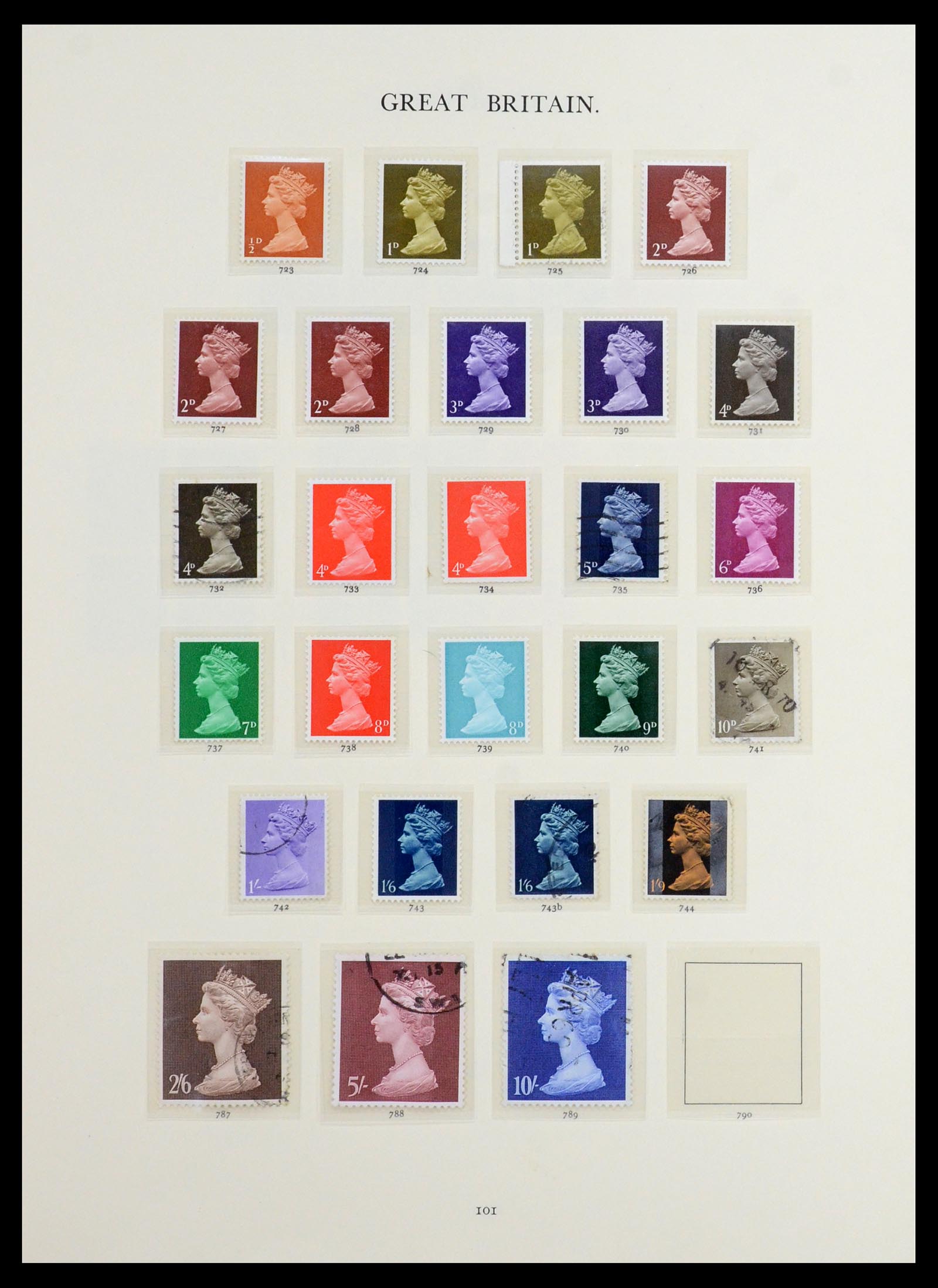 36367 037 - Stamp collection 36367 Great Britain 1841-1970.