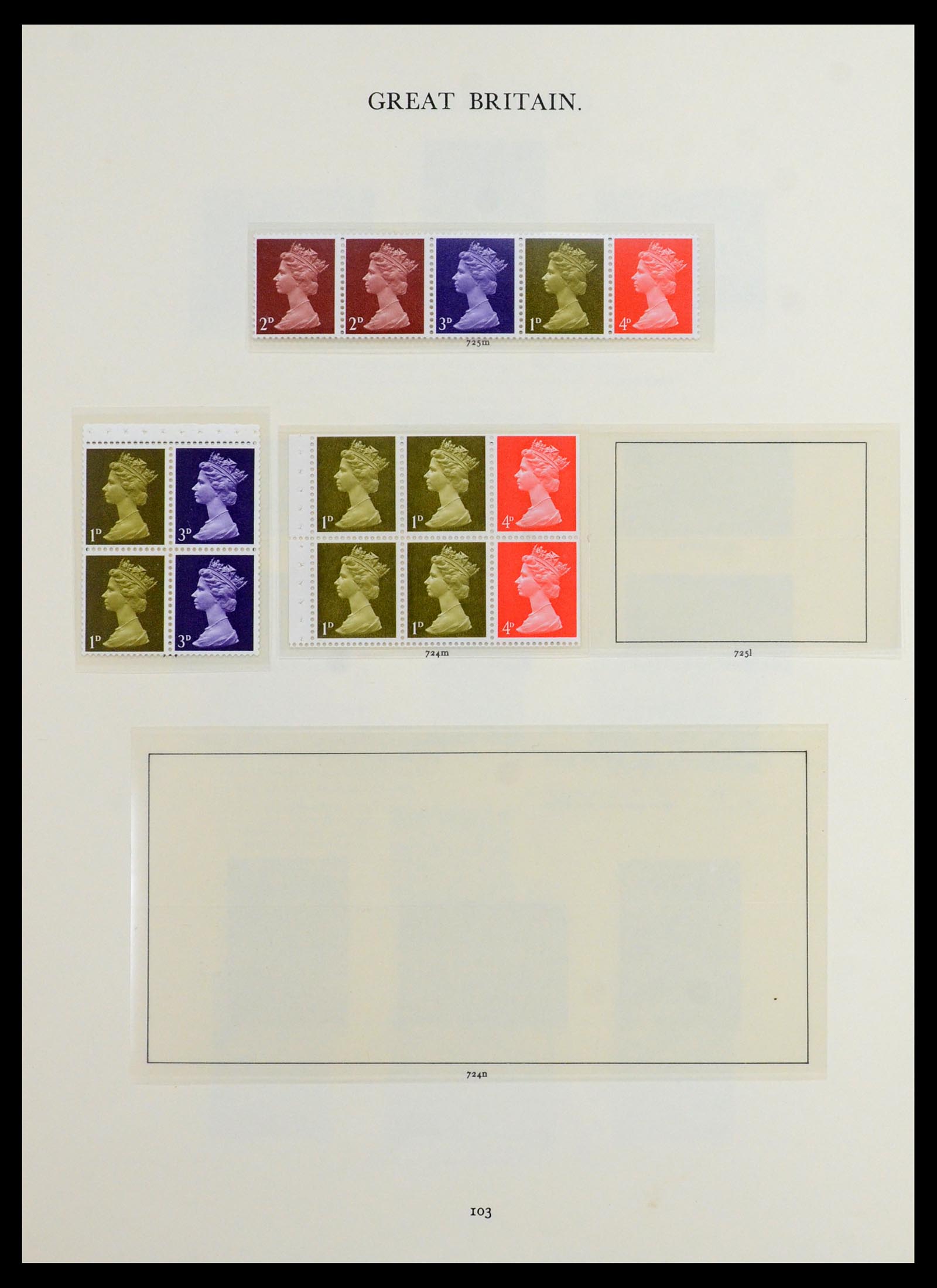 36367 038 - Postzegelverzameling 36367 Engeland 1841-1970.