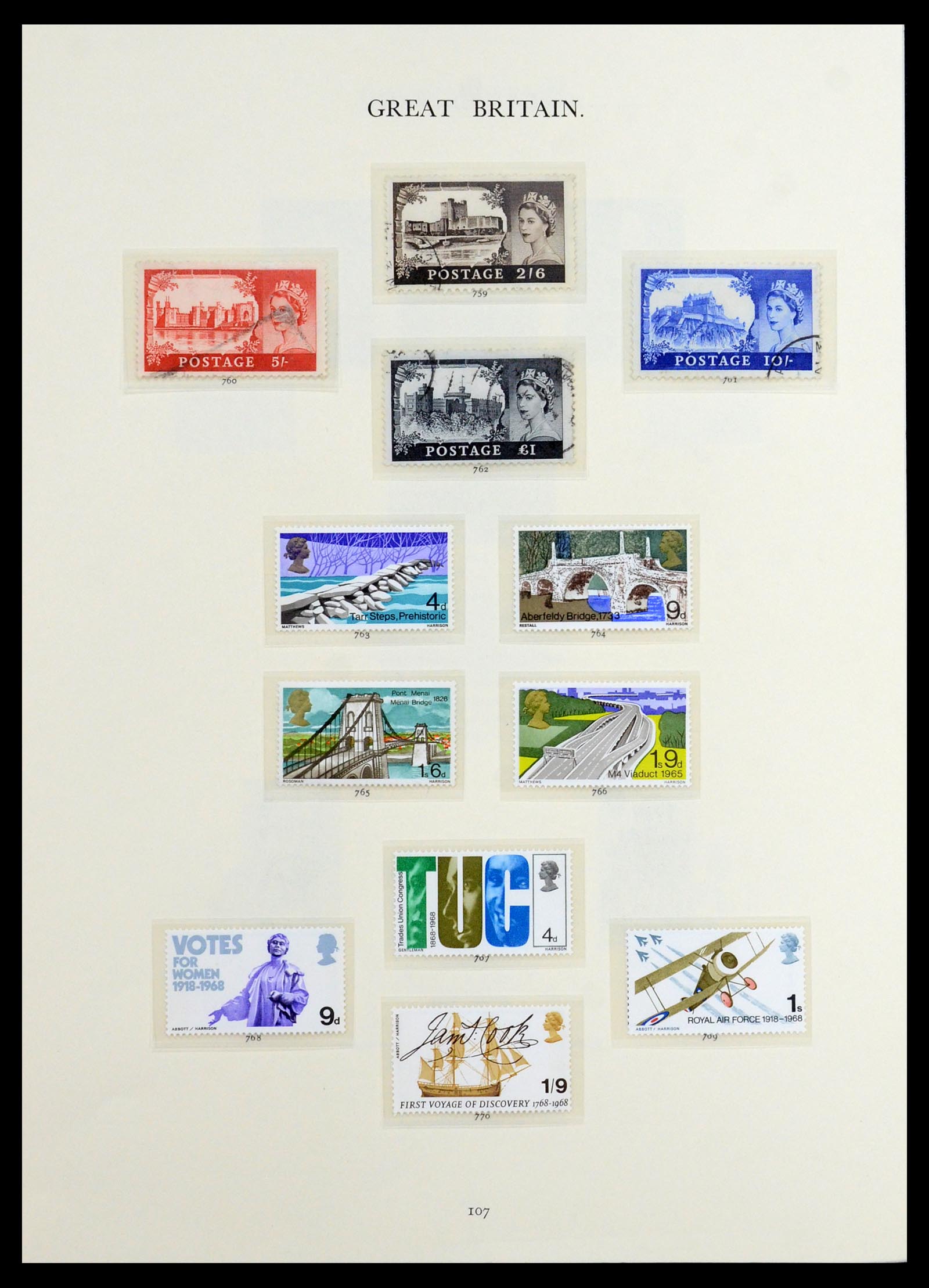 36367 040 - Postzegelverzameling 36367 Engeland 1841-1970.