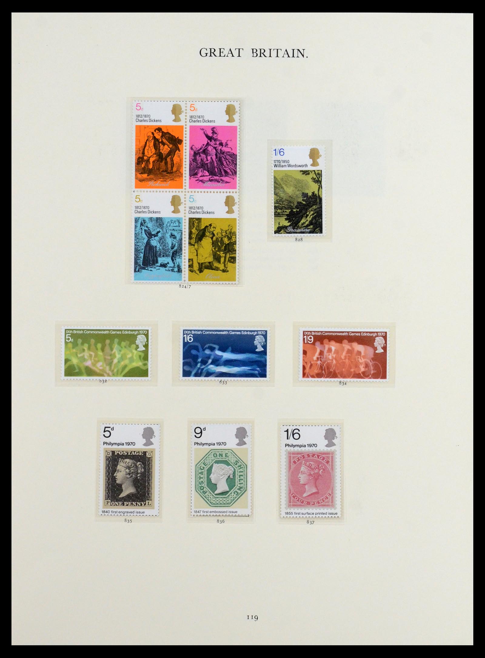 36367 046 - Postzegelverzameling 36367 Engeland 1841-1970.