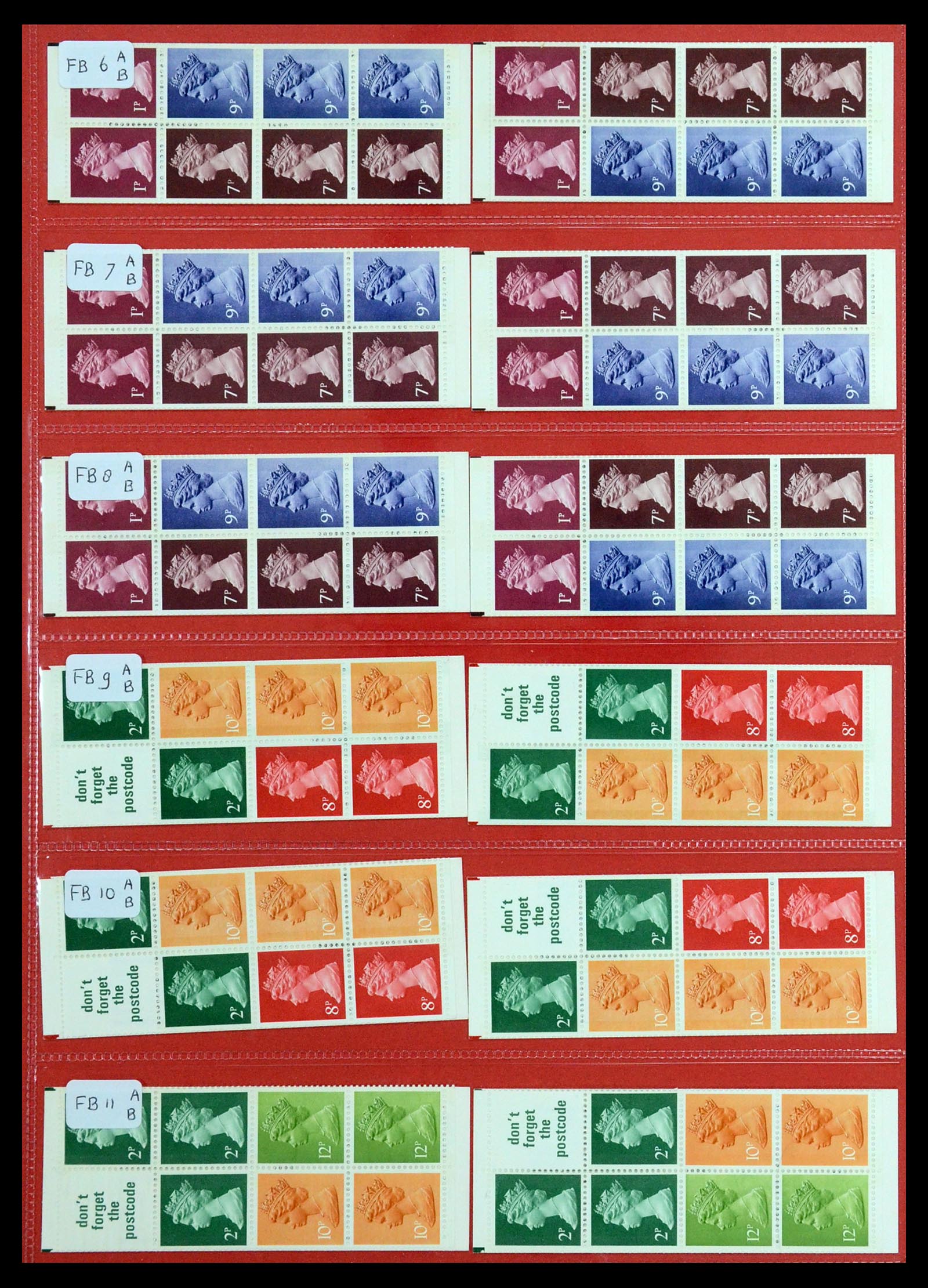 36368 003 - Postzegelverzameling 36368 Engeland postzegelboekjes 1976-2000.