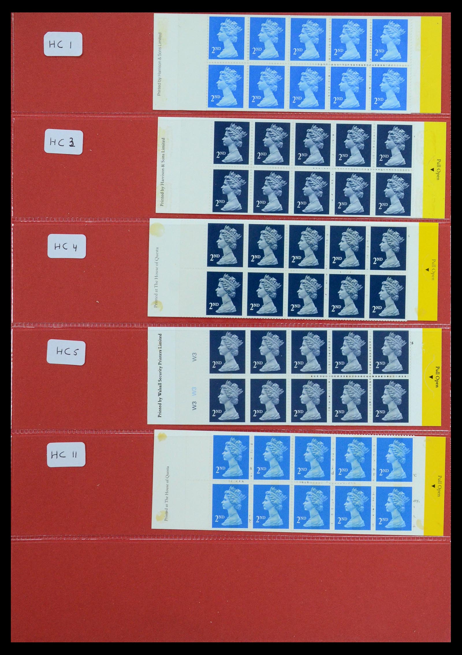 36368 035 - Postzegelverzameling 36368 Engeland postzegelboekjes 1976-2000.